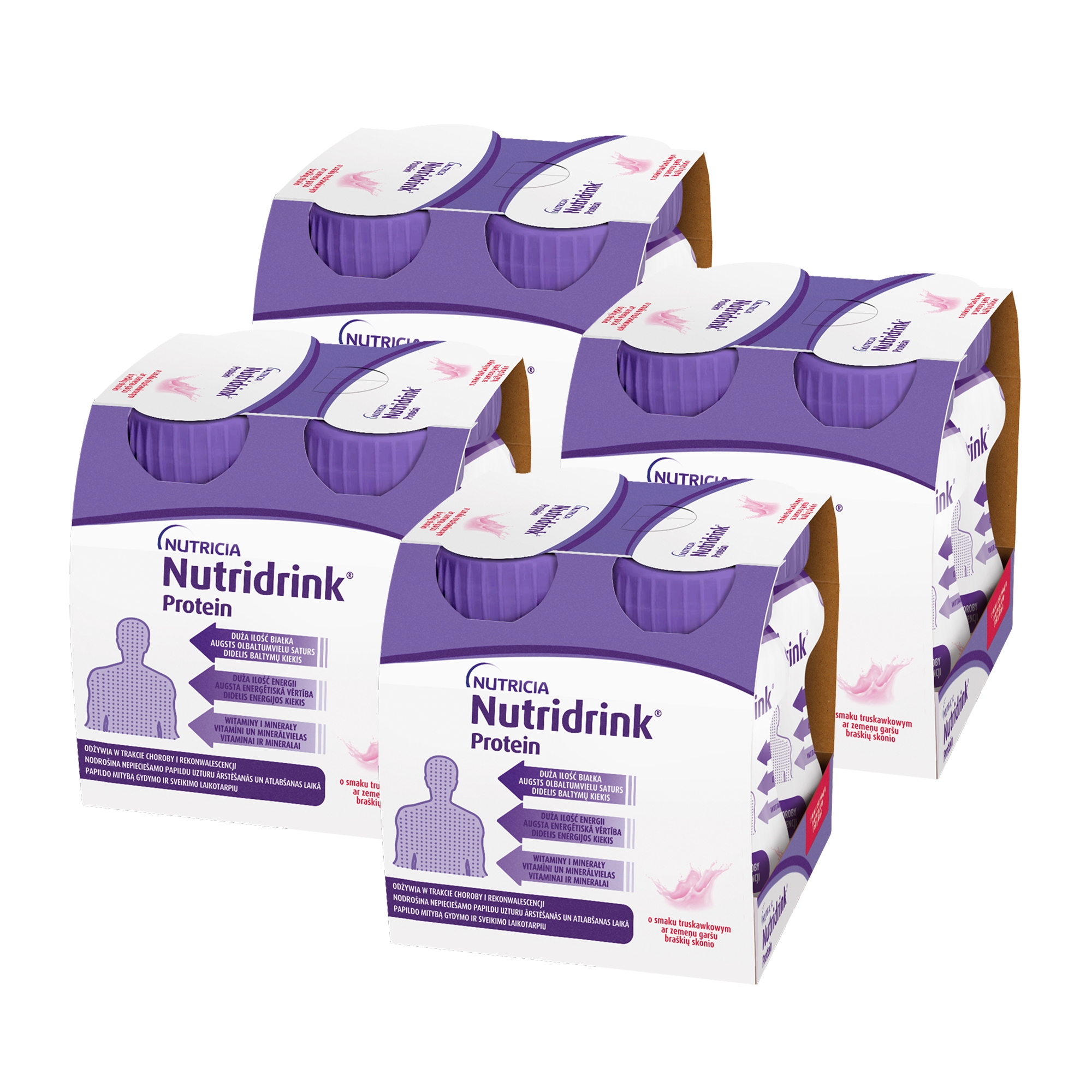 Nutridrink Protein, o smaku truskawkowym, 16 x 125 ml zdjęcie