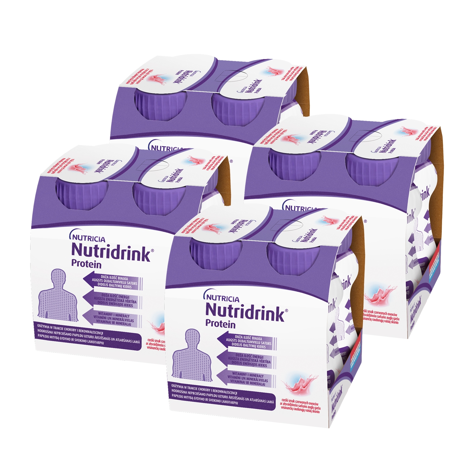 Nutridrink Protein, rześki smak czerwonych owoców, 16 x 125 ml zdjęcie
