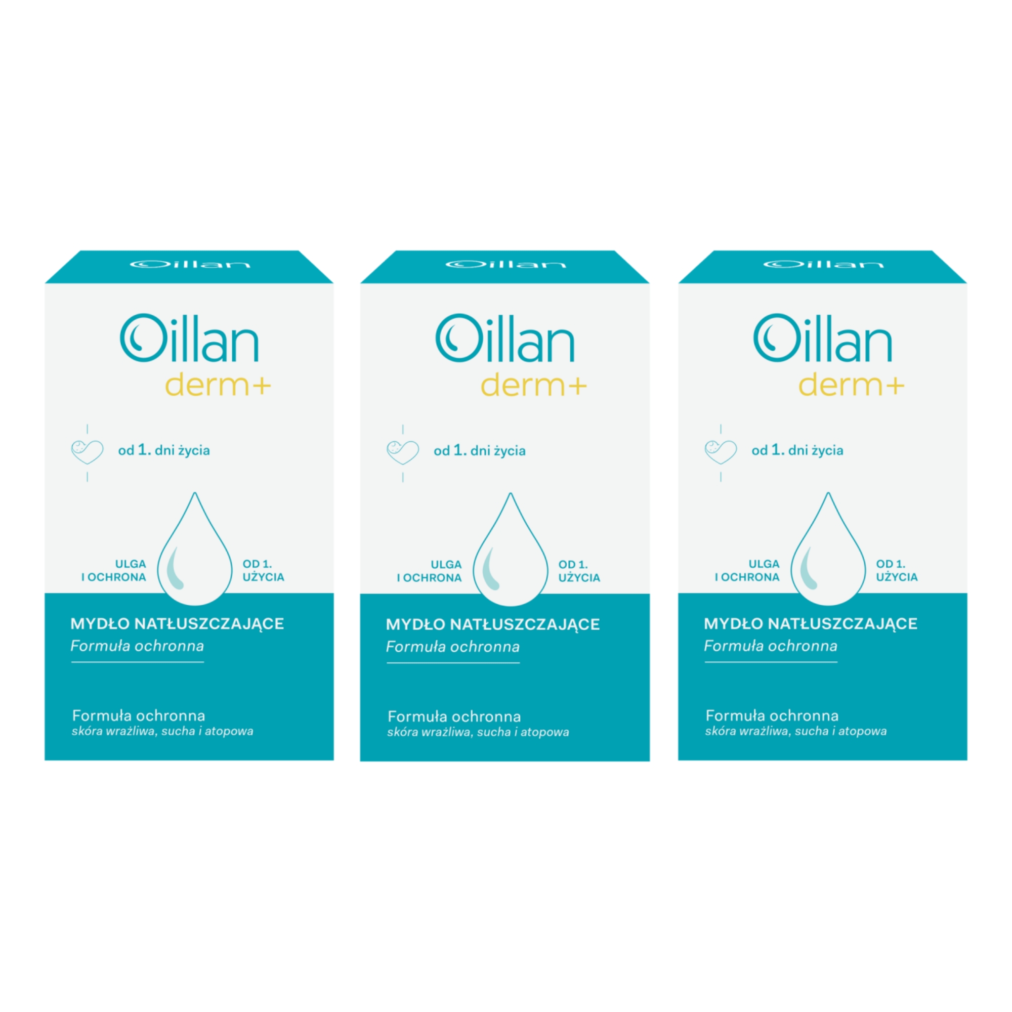 Oillan Derm+ Dermomydło, 3 x 100 g zdjęcie