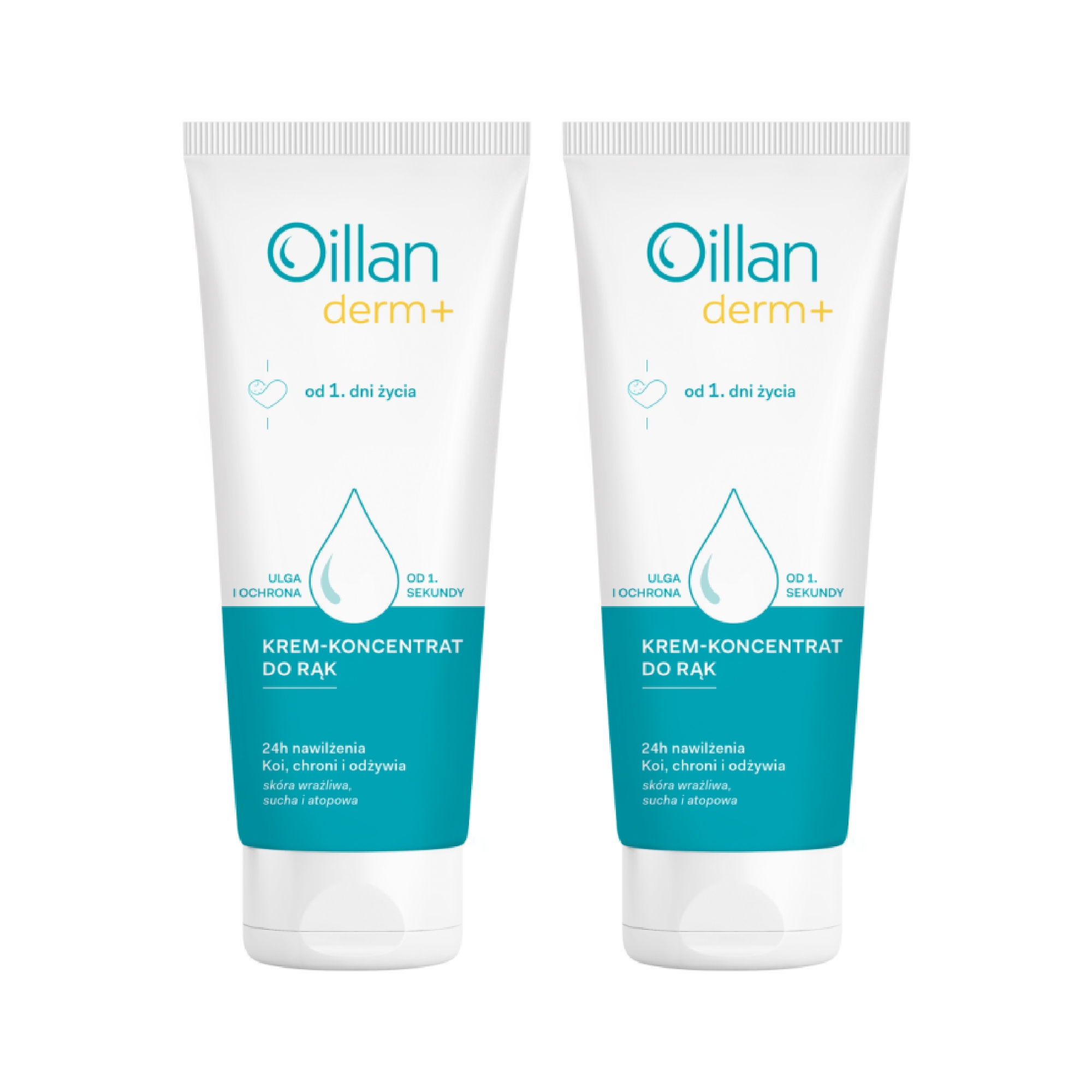 Oillan Derm+ Krem-Koncentrat do rąk od 1. dni życia, 2 x 75 ml zdjęcie
