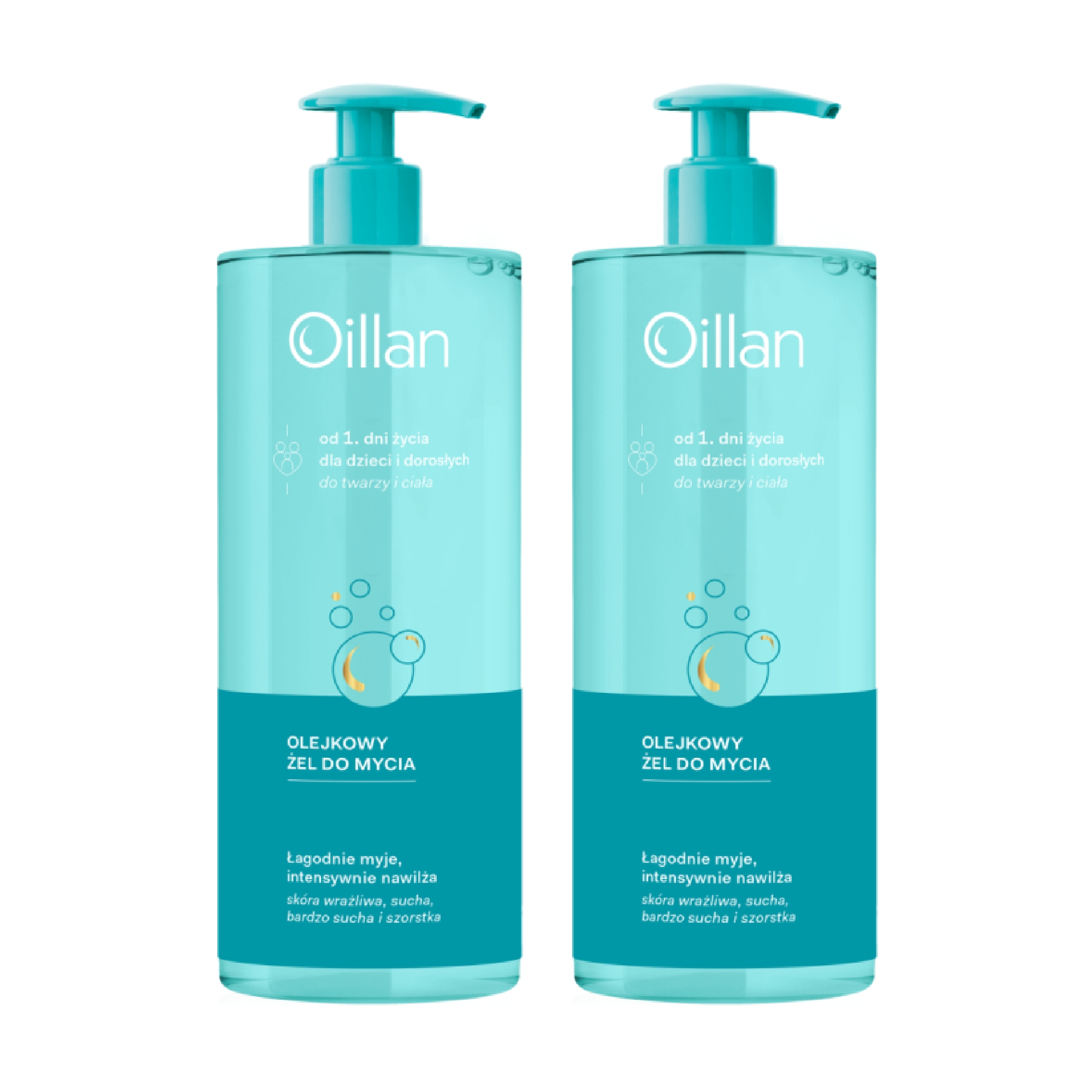 Oillan, olejkowy żel do mycia, 2 x 750 ml zdjęcie