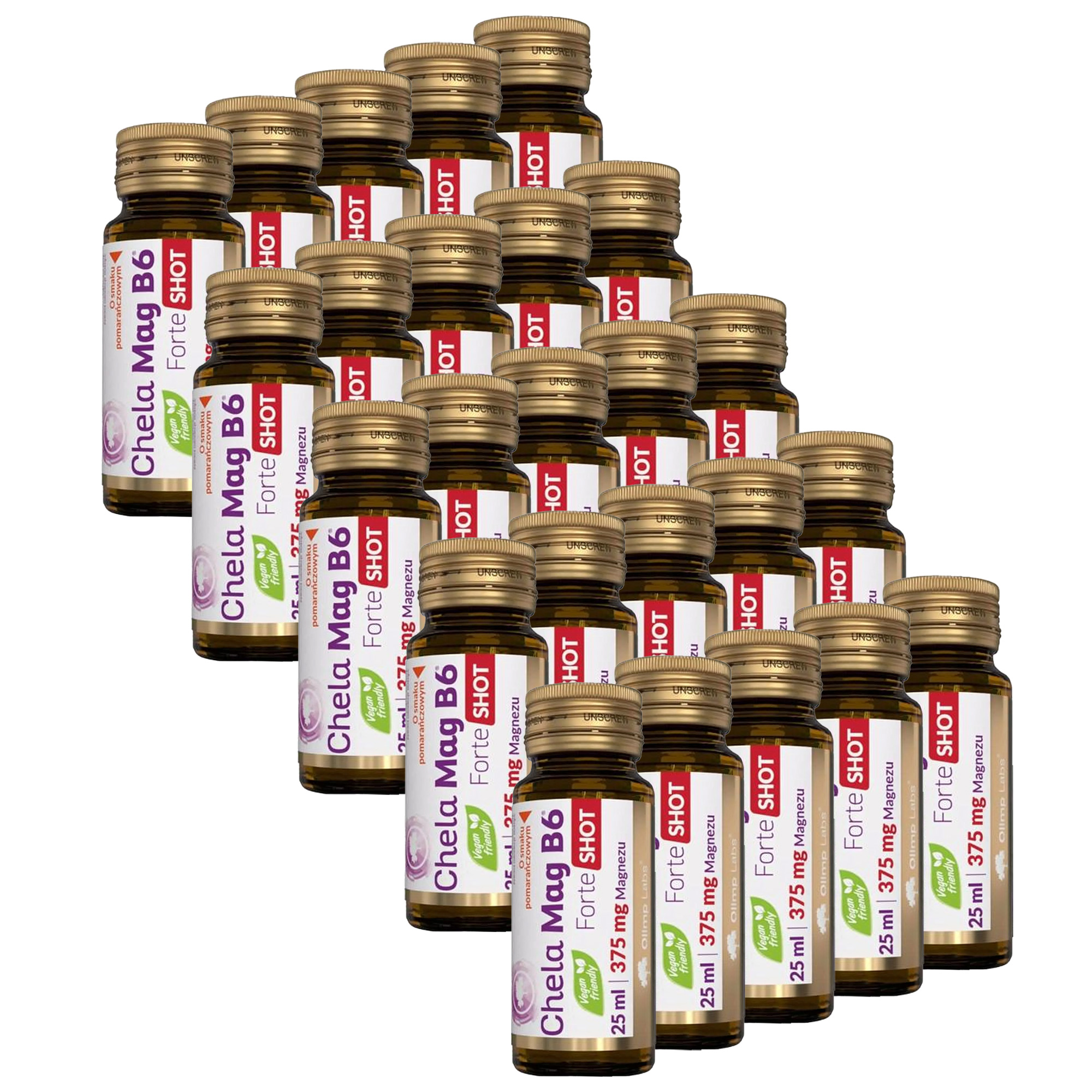 Olimp, Chela-Mag B6 Forte Shot o smaku pomarańczowym, 25 x 25 ml zdjęcie