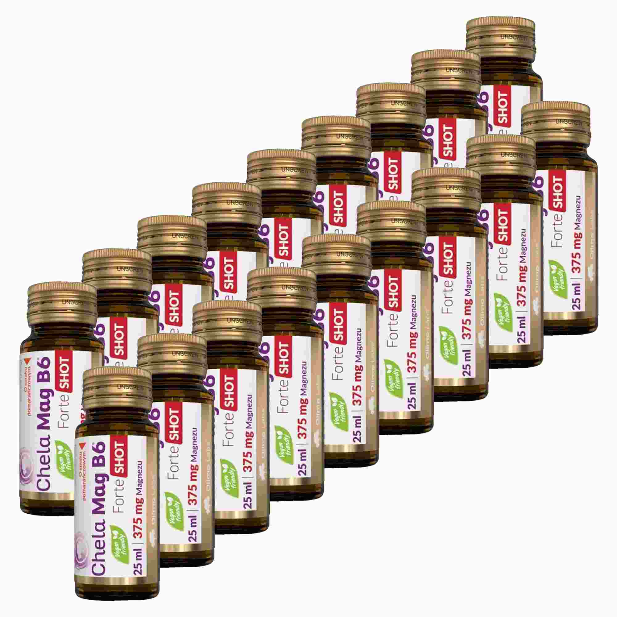 Olimp, Chela-Mag B6 Forte, Shot smak pomarańczowy, ampułka szklana, 18 x 25 ml zdjęcie
