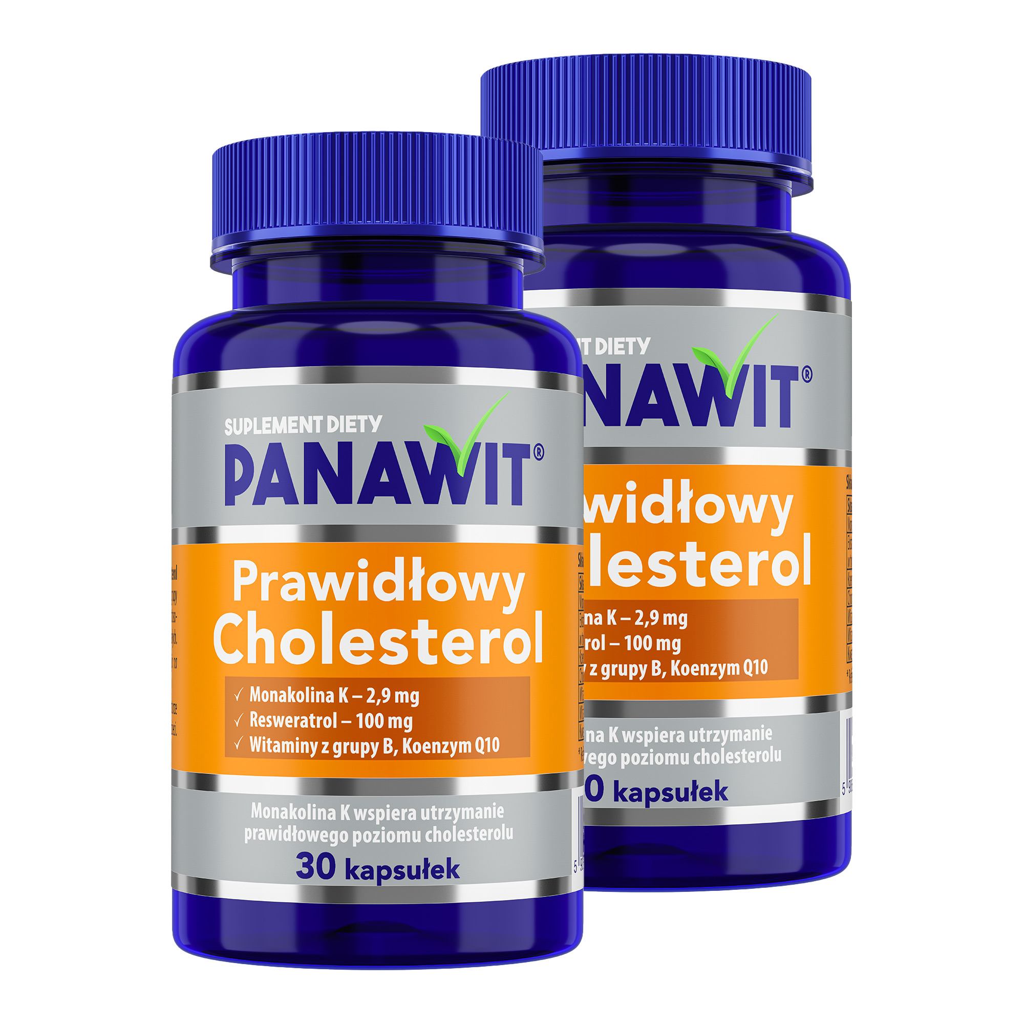 Panawit Prawidłowy cholesterol, kapsułki, 2 x 30 sztuk zdjęcie