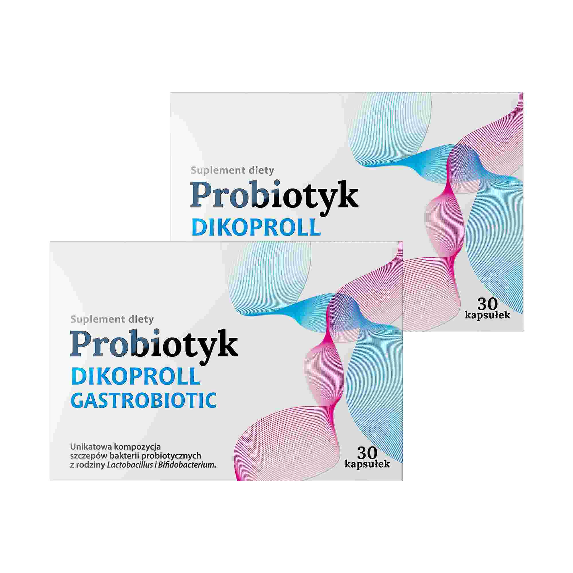 Probiotyk Dikoproll Gastrobiotic, kapsułki, 2 x 30 sztuk
