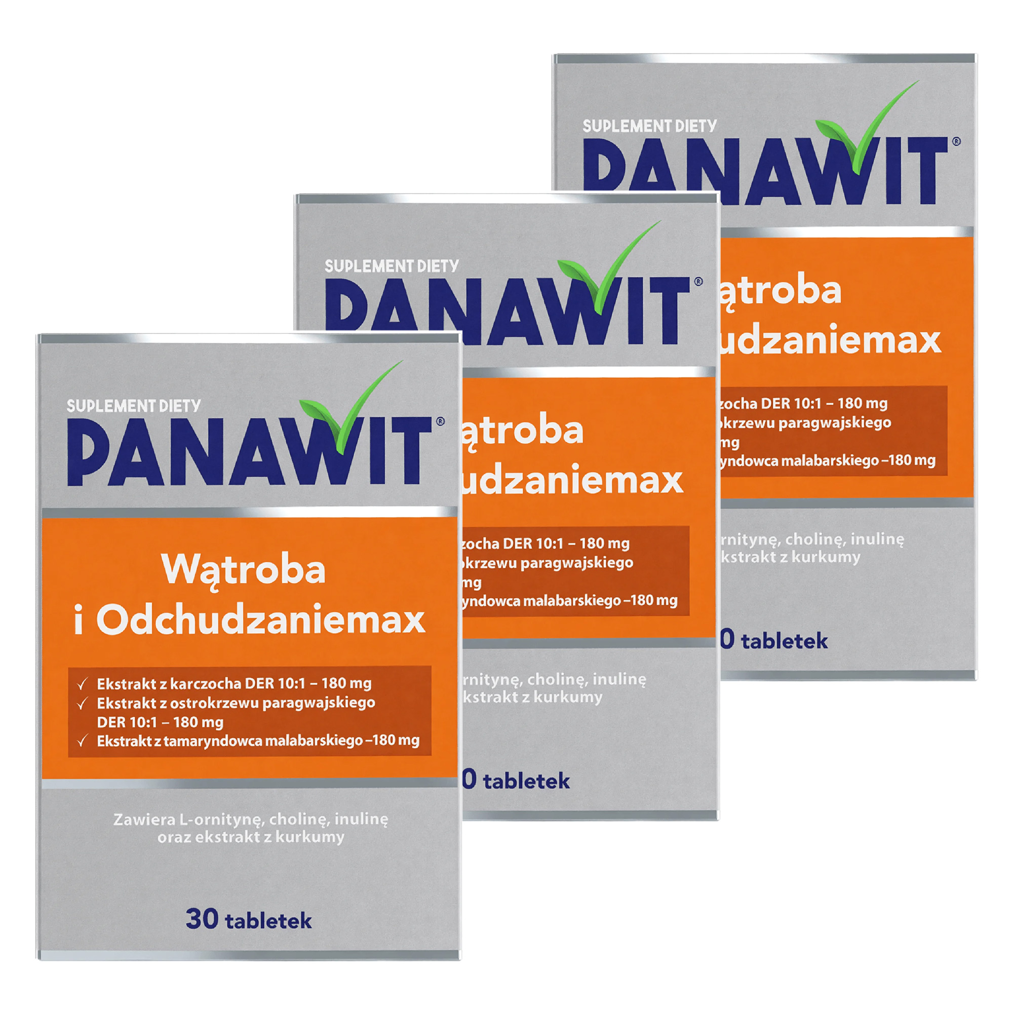Panawit Wątroba i Odchudzaniemax, 3 x 30 tabletek zdjęcie