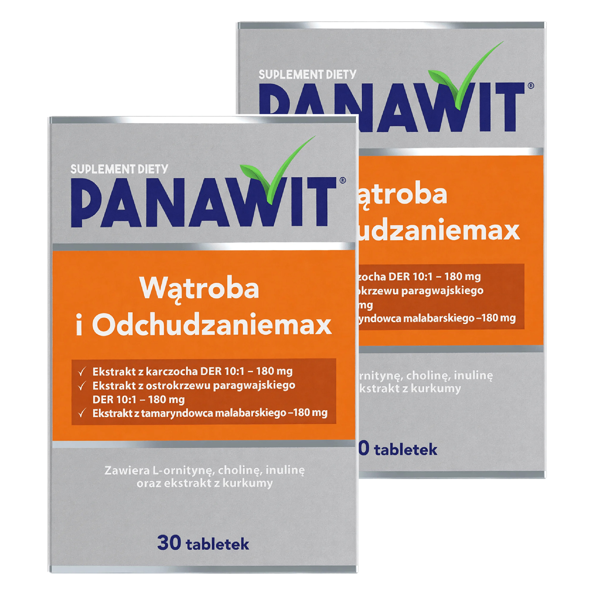 Panawit Wątroba i Odchudzaniemax, 2 x 30 tabletek zdjęcie