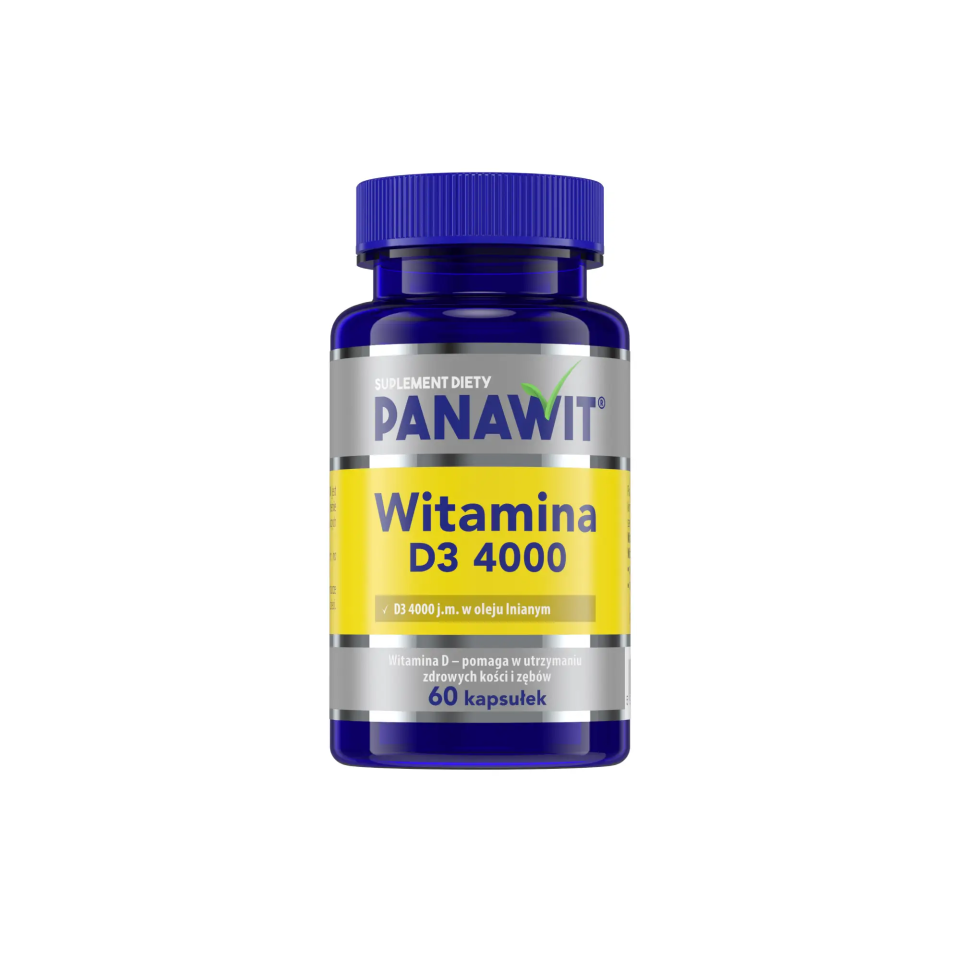 Panawit Witamina D3 4000, kapsułki, 60 sztuk