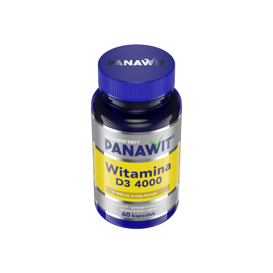 Panawit Witamina D3 4000, kapsułki, 60 sztuk