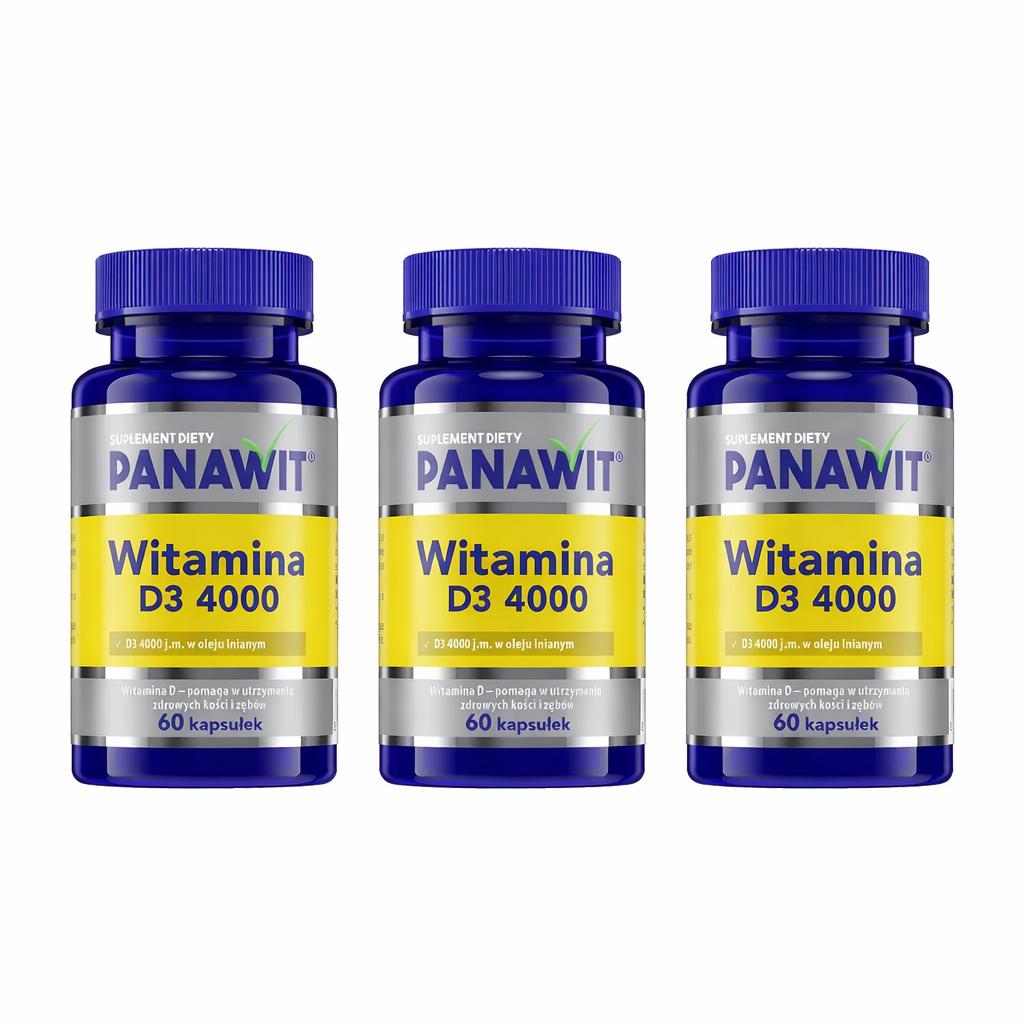 PANAWIT Witamina D3 4000, 3 x 60 kapsułek zdjęcie
