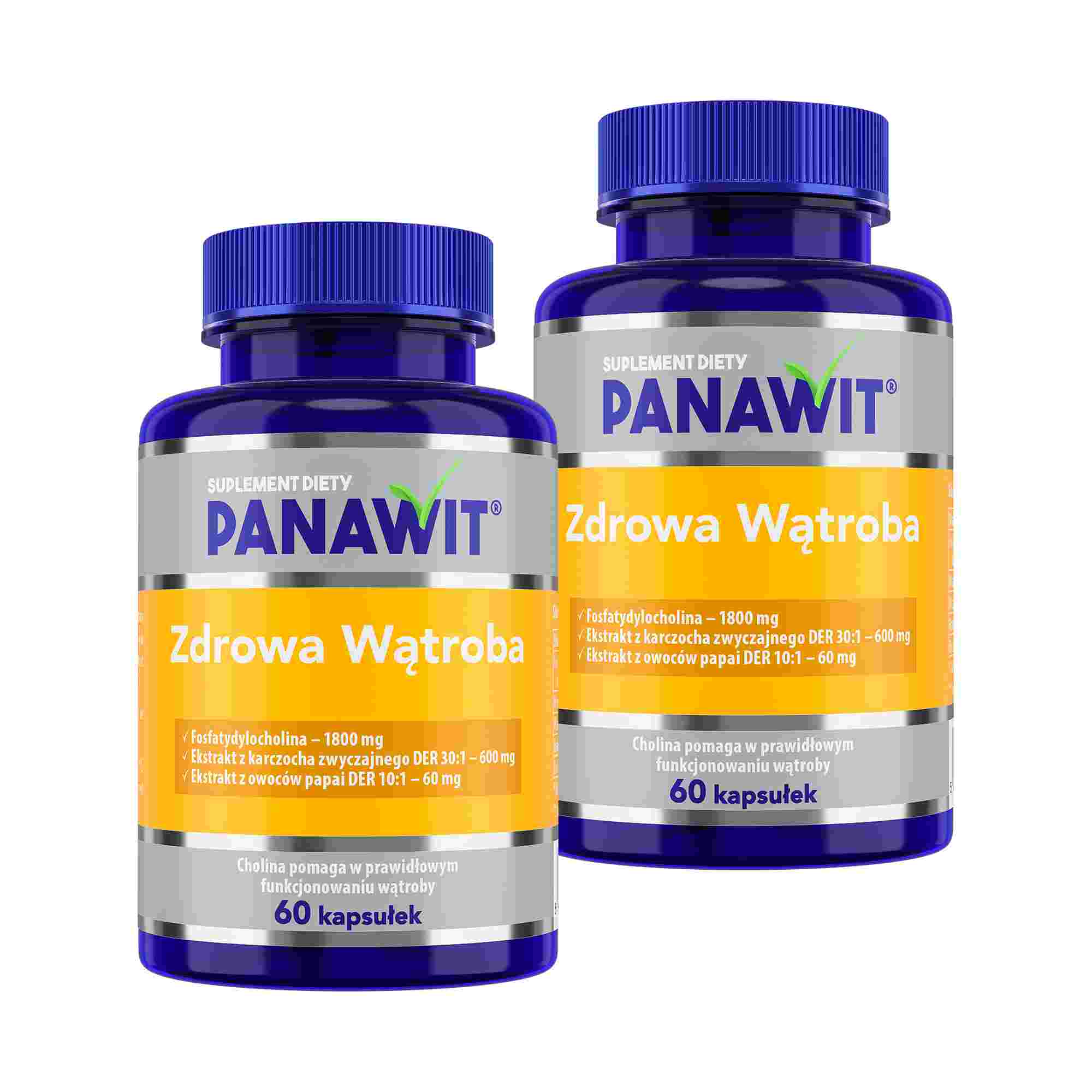 Panawit Zdrowa Wątroba, 2 x 60 kapsułek zdjęcie