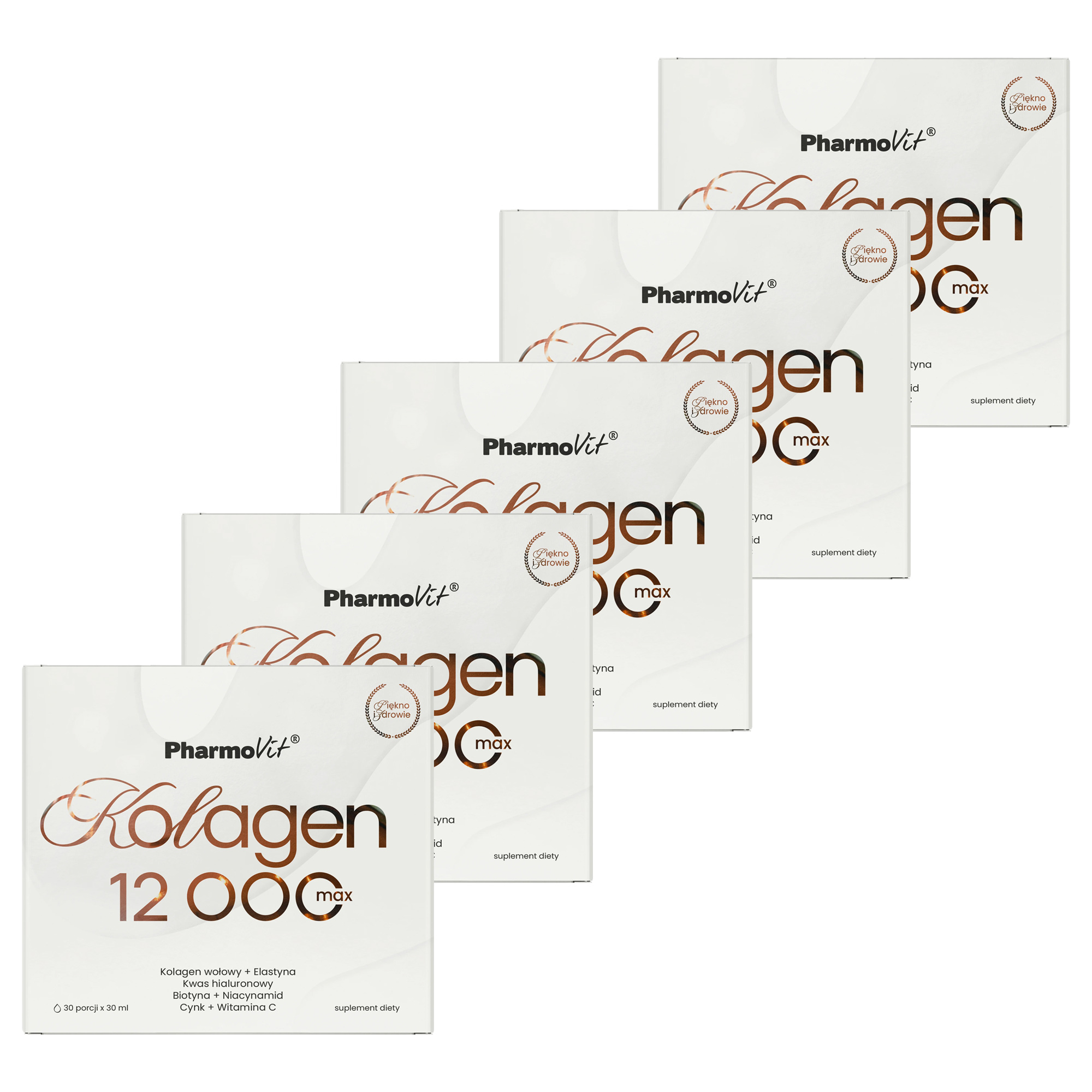 Pharmovit, Kolagen 12 000 max, ampułki, 150 sztuk x 30 ml zdjęcie