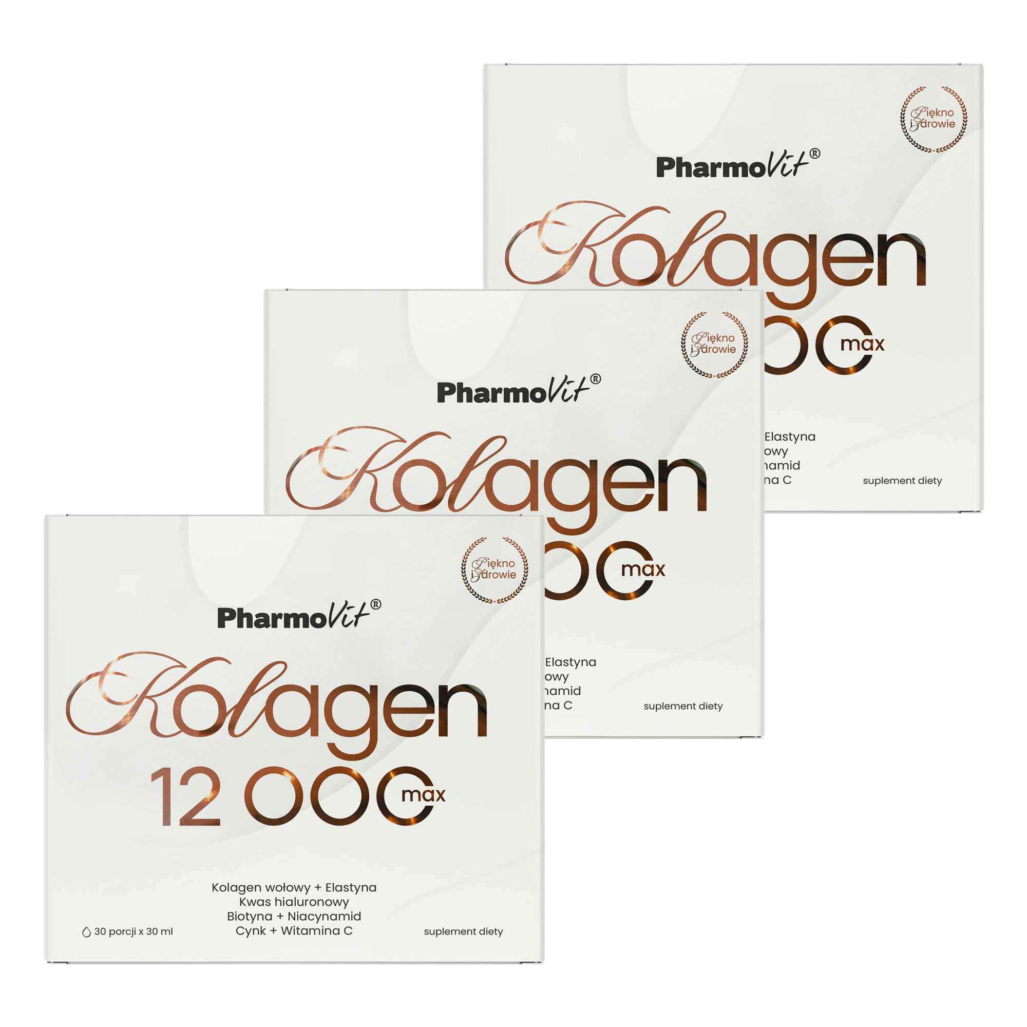 Pharmovit, Kolagen 12 000 max, ampułki, 90 sztuk x 30 ml zdjęcie