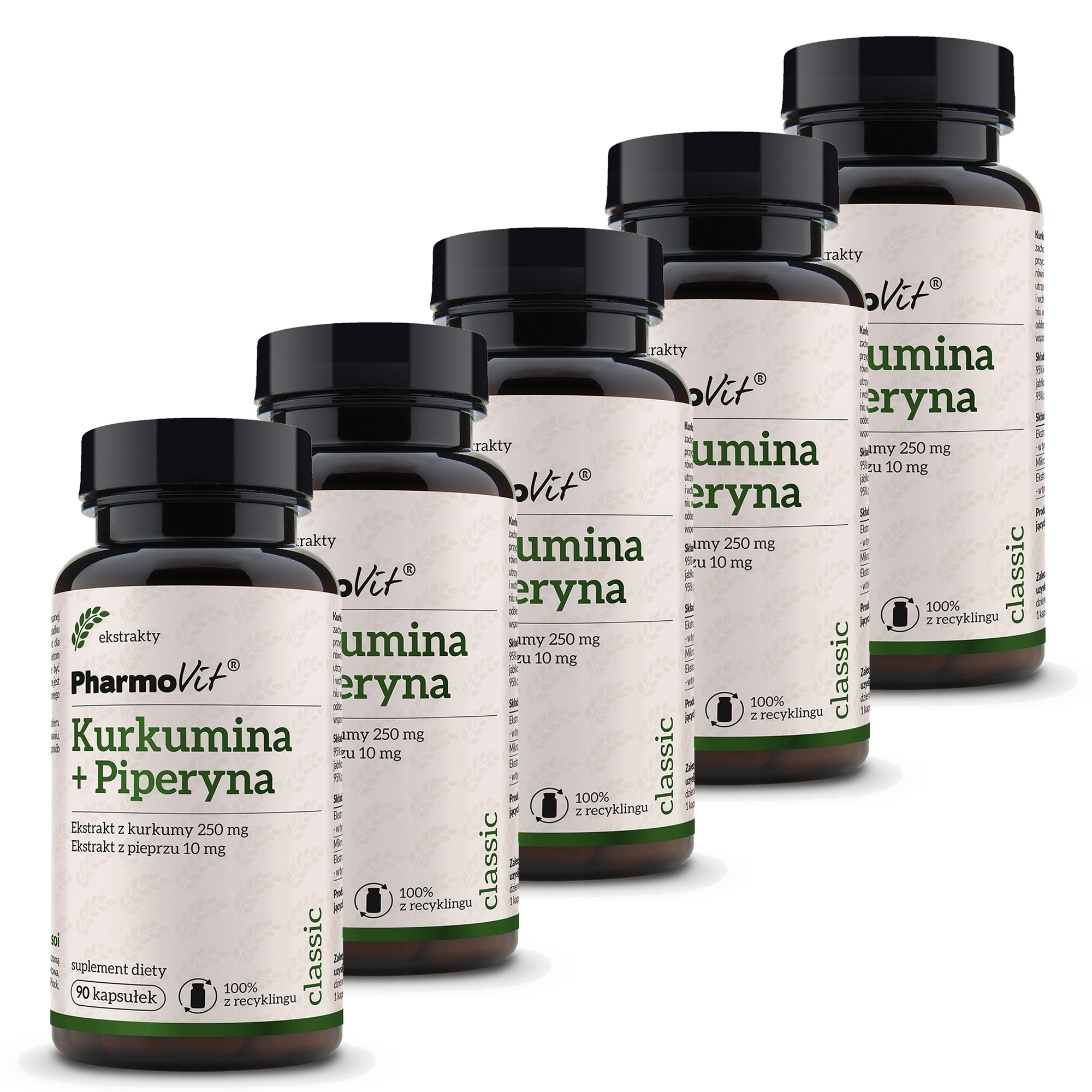 Pharmovit Kurkumina + Piperyna, kapsułki, 5 x 90 sztuk zdjęcie