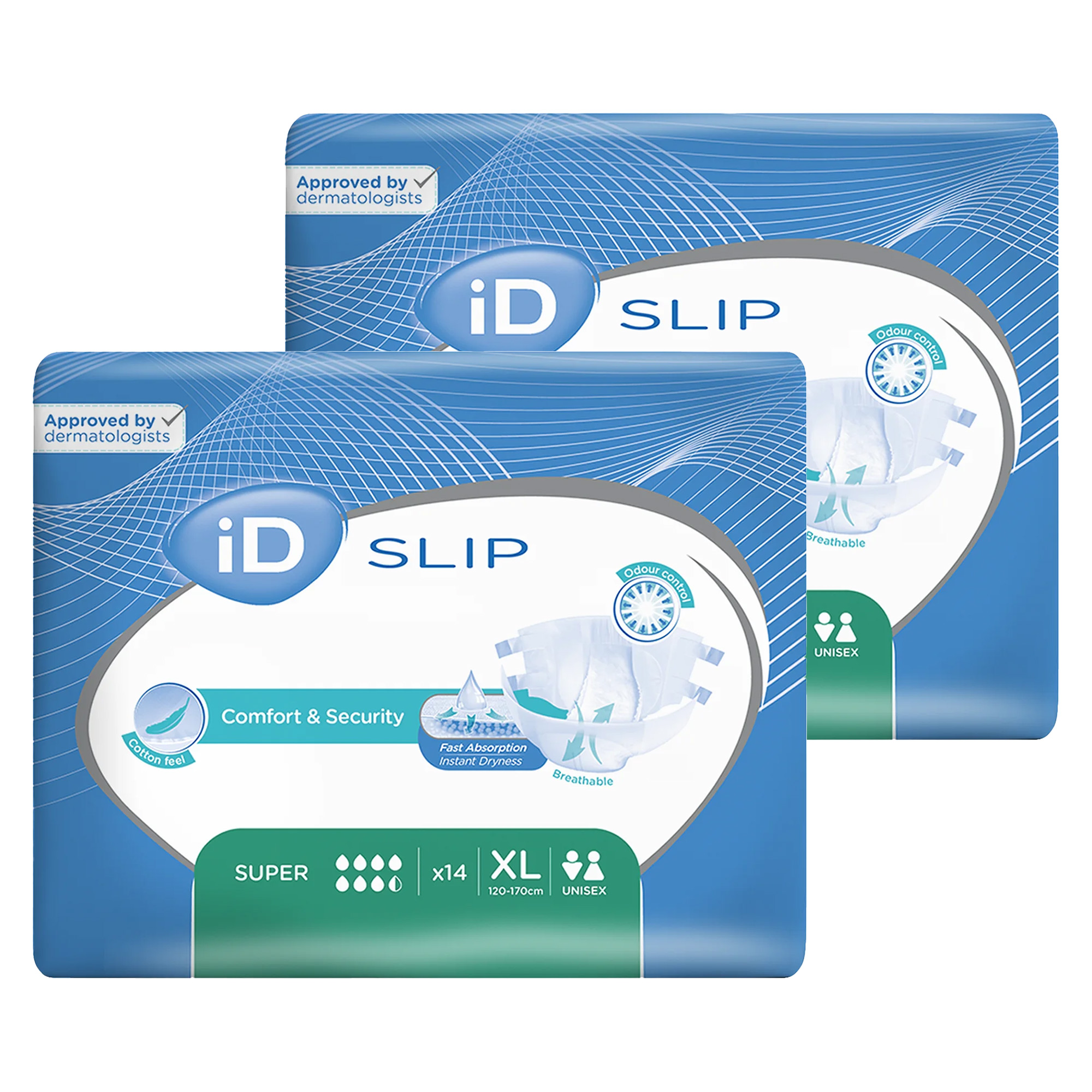 Pieluchomajtki iD Slip Super XL, 2 x 14 sztuk zdjęcie