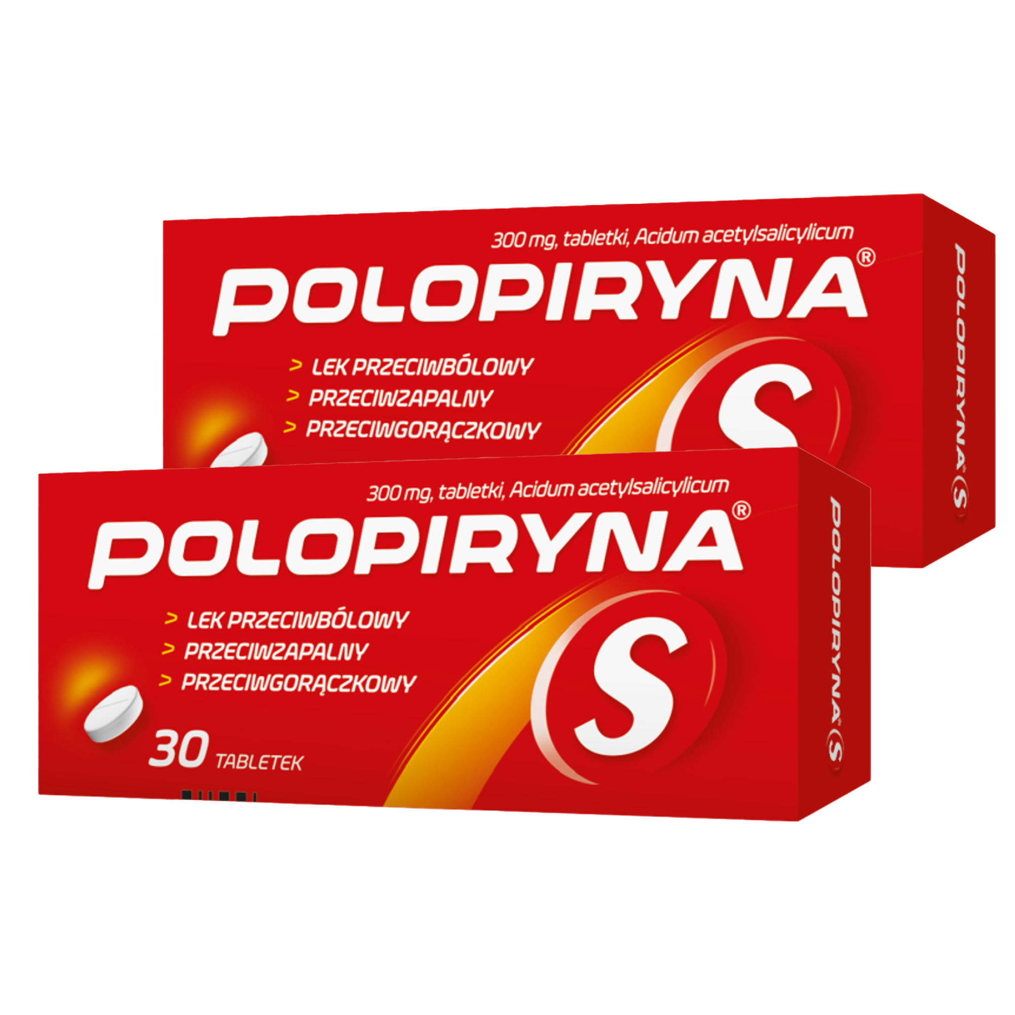 Polopiryna S, 300 mg, tabletki, 2 x 30 sztuk zdjęcie