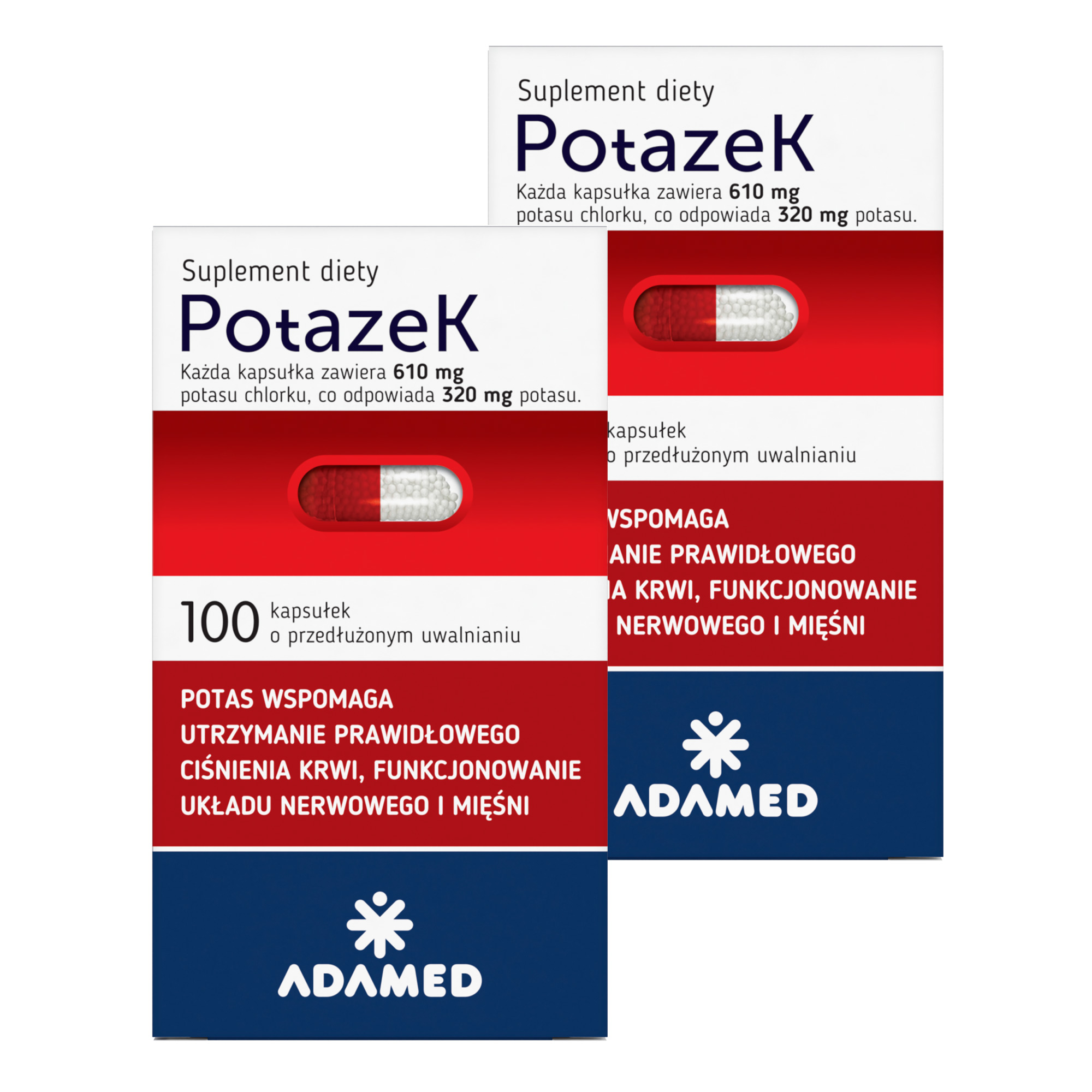 Potazek, kapsułki o przedłużonym uwalnianiu, 2 x 100 sztuk zdjęcie