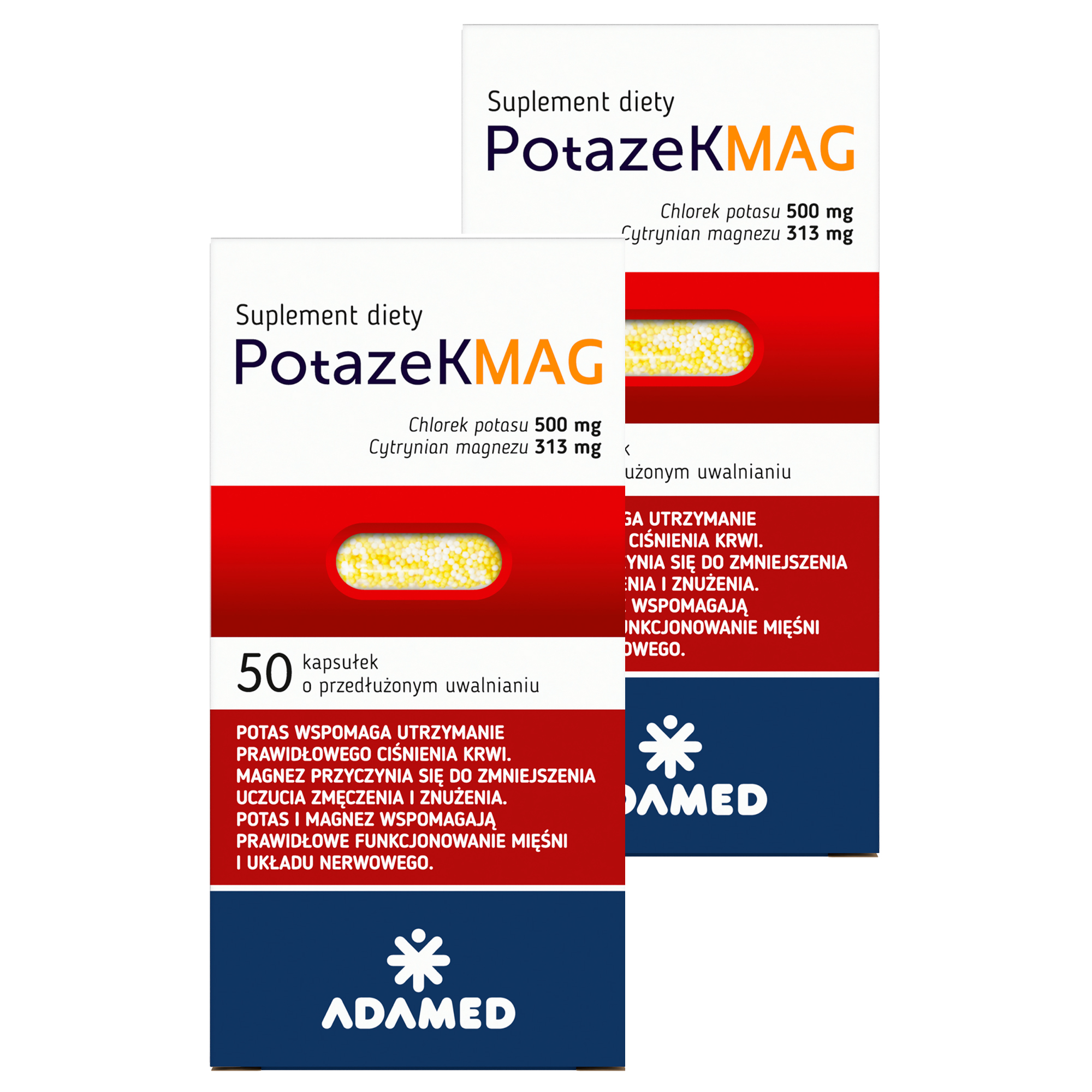 Potazek MAG, kapsułki o przedłużonym uwalnianiu, 2 x 50 sztuk zdjęcie