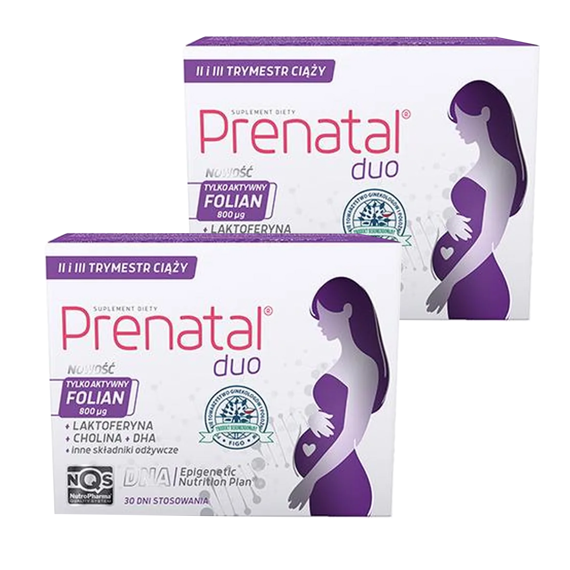 Prenatal Duo, 2 x 30 kapsułek Classic + 2 x 60 kapsułek DHA zdjęcie