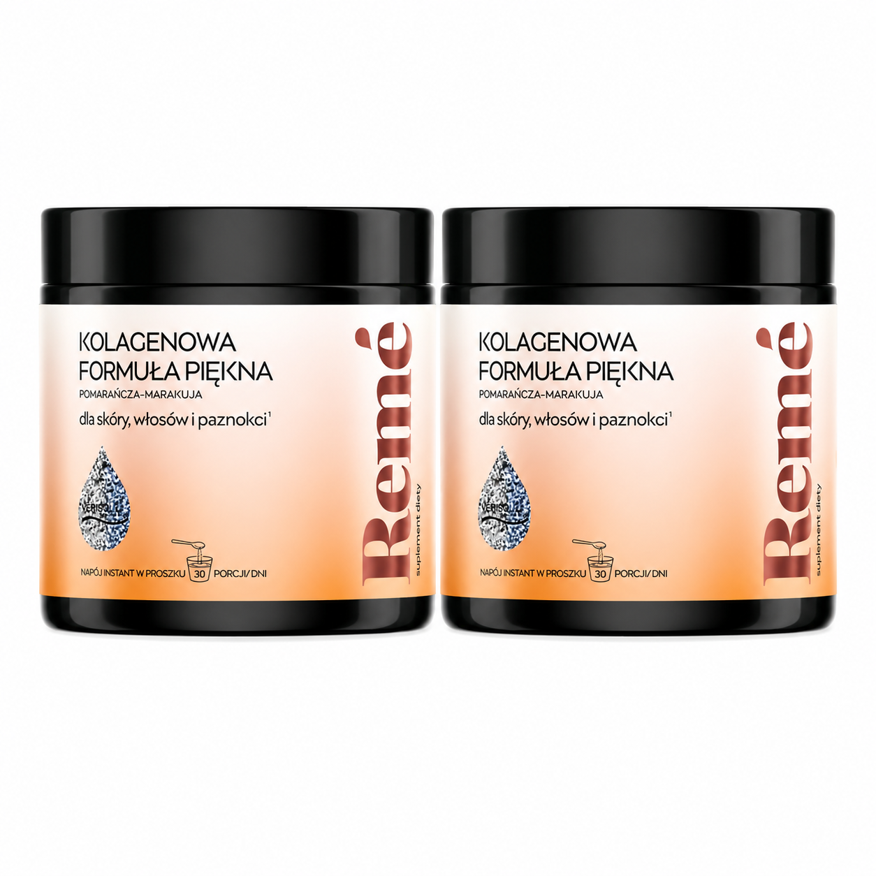 Reme, Kolagenowa Formuła Piękna, napój instant w proszku, smak pomarańcza-marakuja, 2 x 150 g zdjęcie
