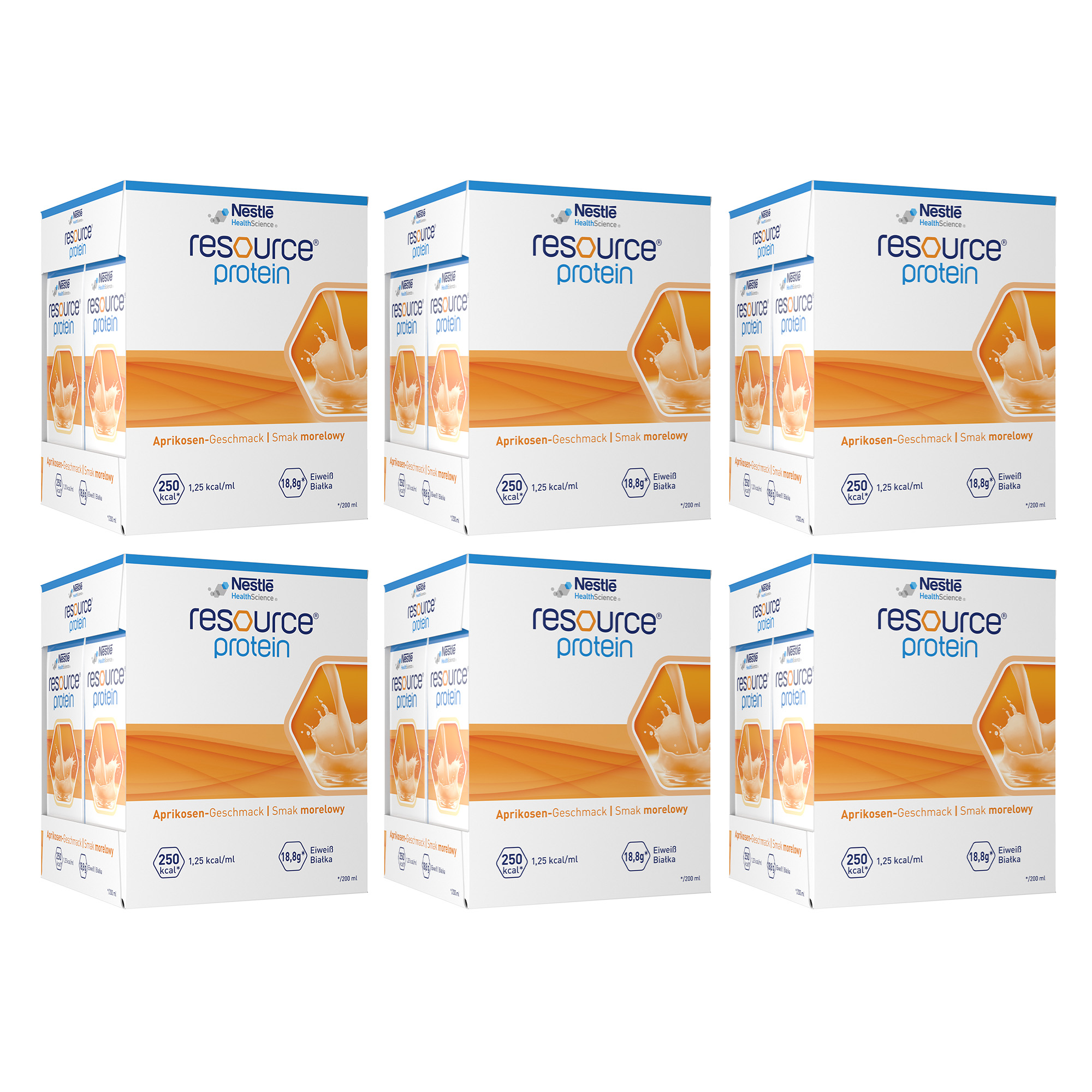 Resource Protein, płyn, smak morelowy, 24 x 200 ml zdjęcie