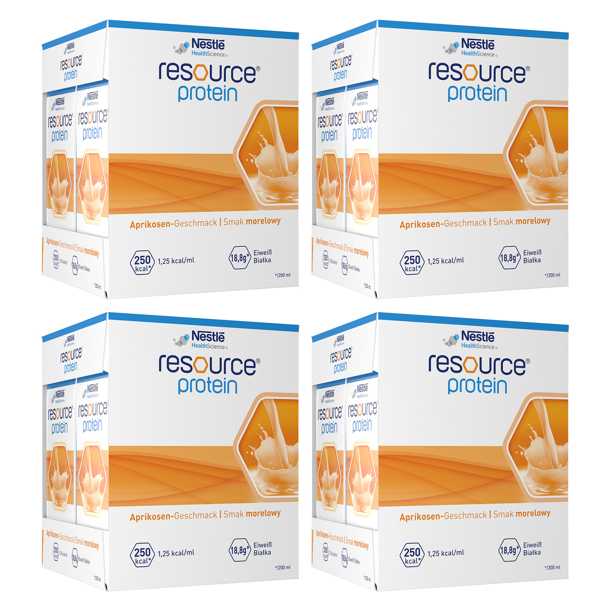 Resource Protein, płyn, smak morelowy, 16 x 200 ml zdjęcie