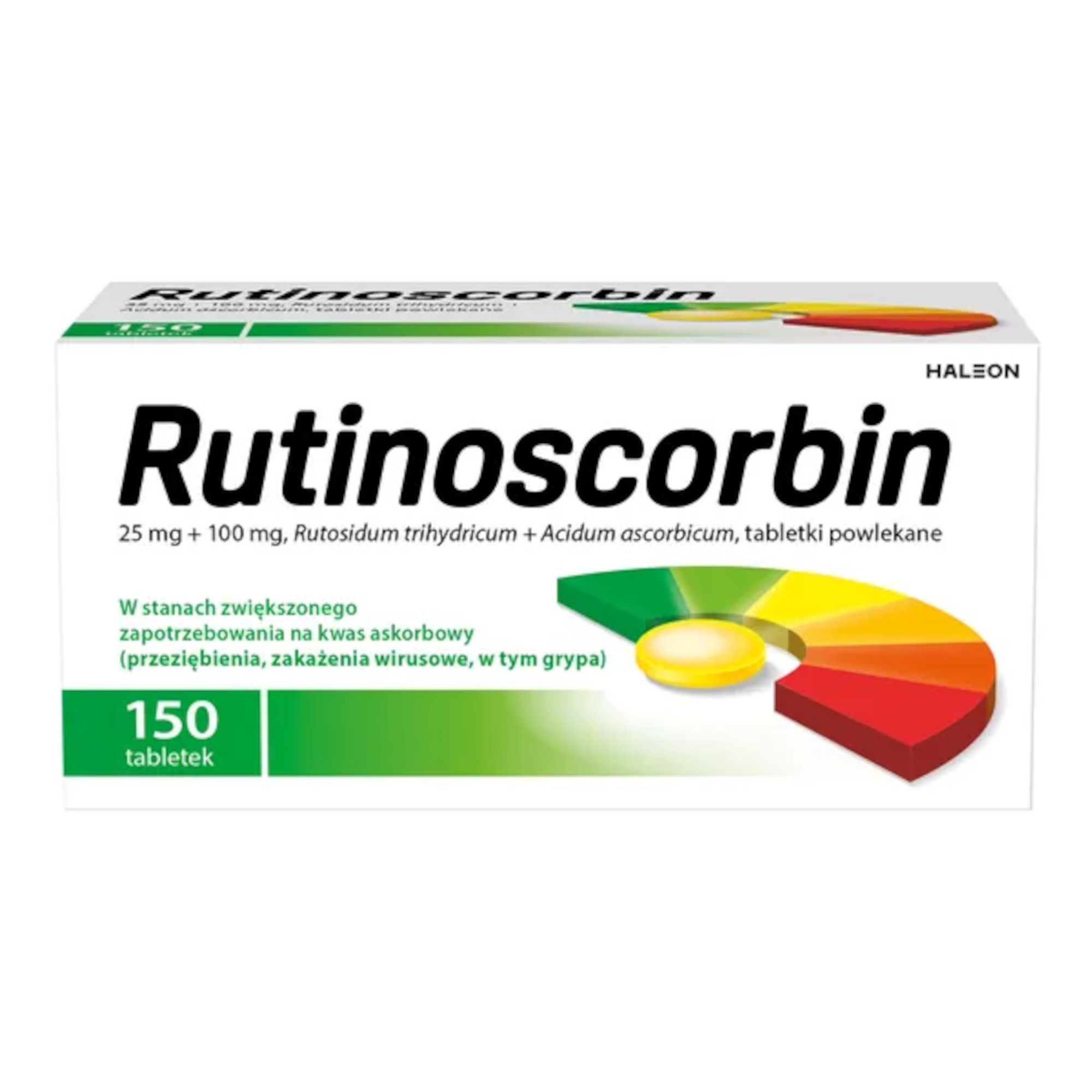 Rutinoscorbin, tabletki powlekane, 2 x 150 sztuk zdjęcie