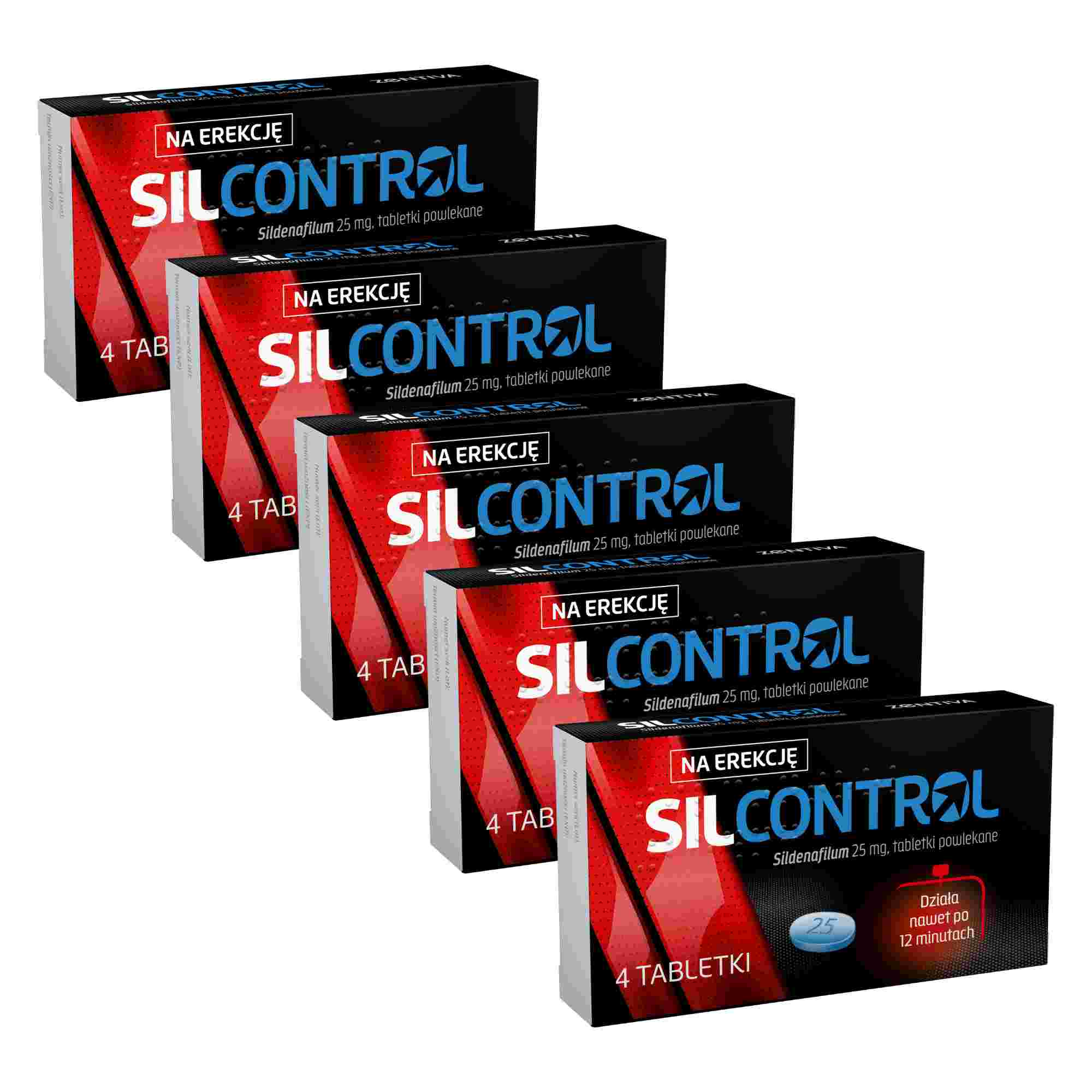 Silcontrol, 25 mg, tabletki powlekane, 5 x 4 sztuki zdjęcie