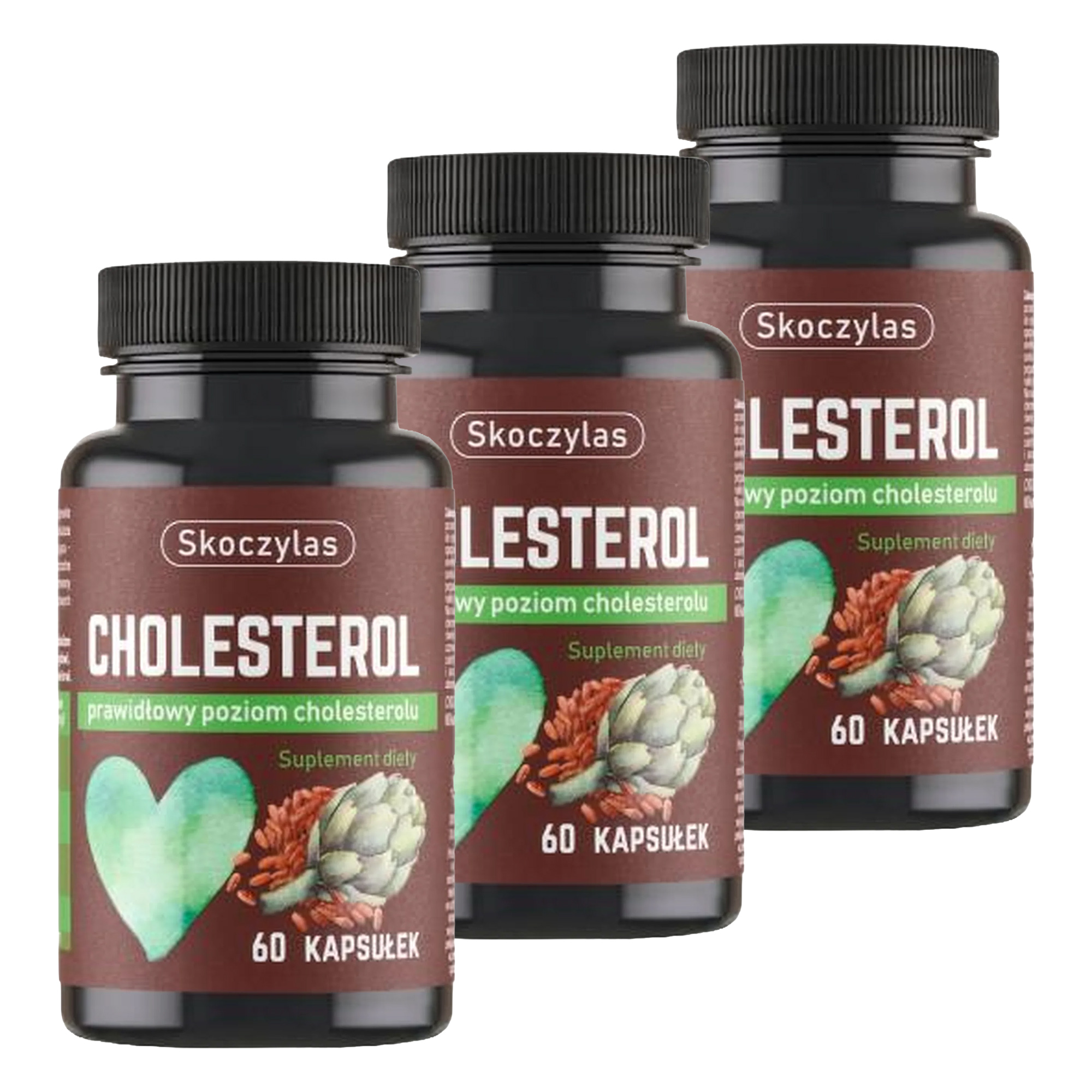 Skoczylas Cholesterol, kapsułki, 3 x 60 sztuk zdjęcie