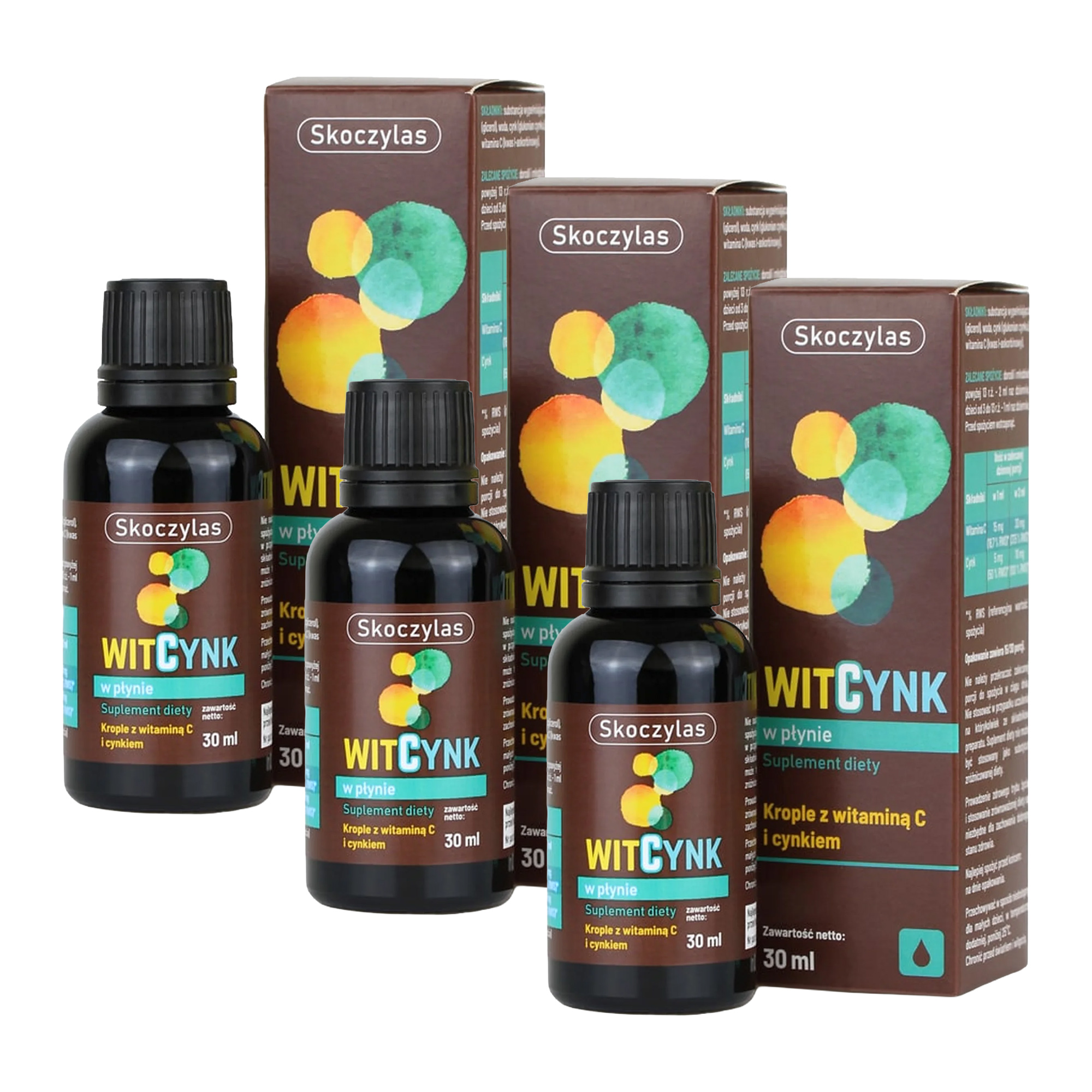 Skoczylas Witamina C Cynk, krople doustne, 30 ml zdjęcie