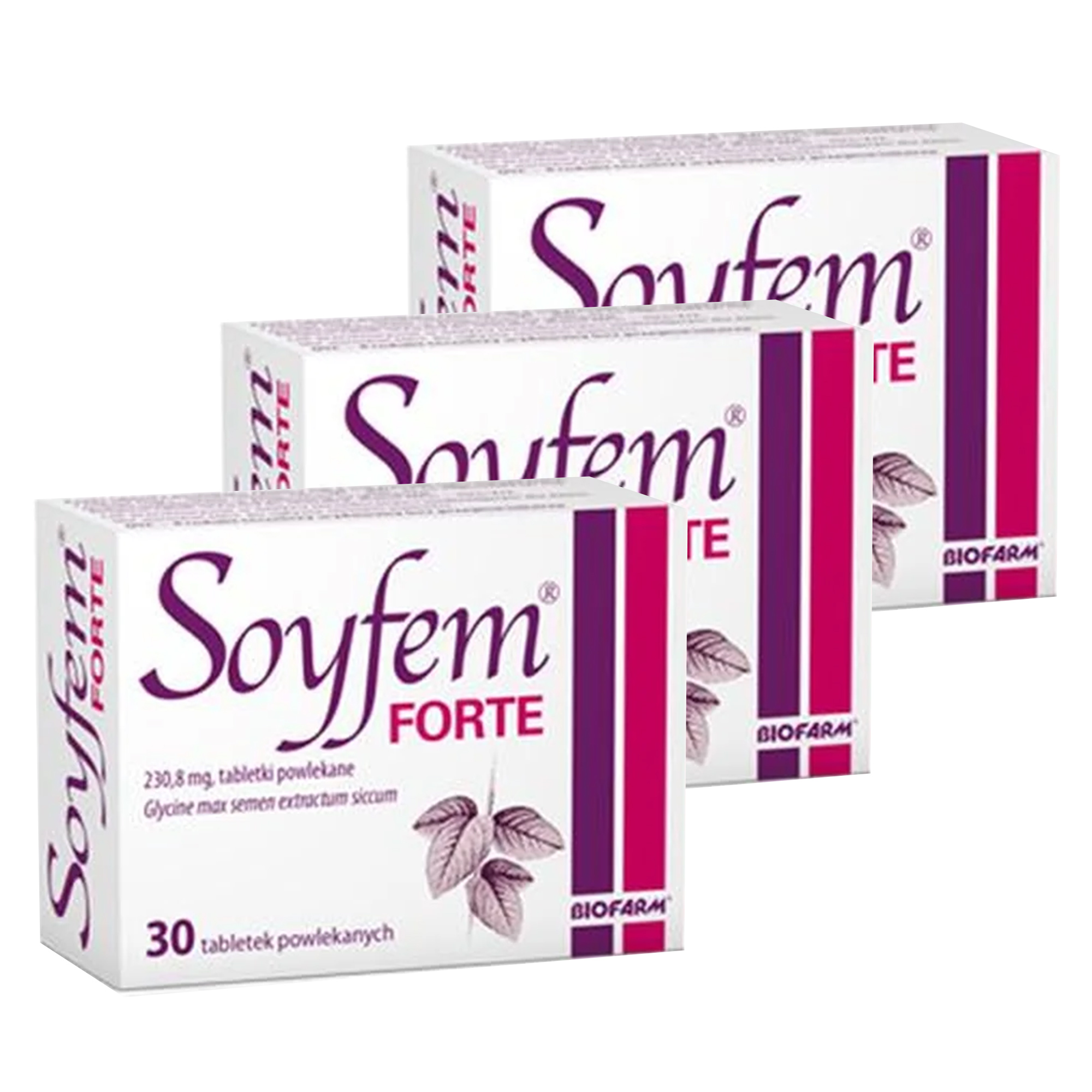 Soyfem forte, 230,8 mg, tabletki powlekane, 3 x 30 sztuk zdjęcie