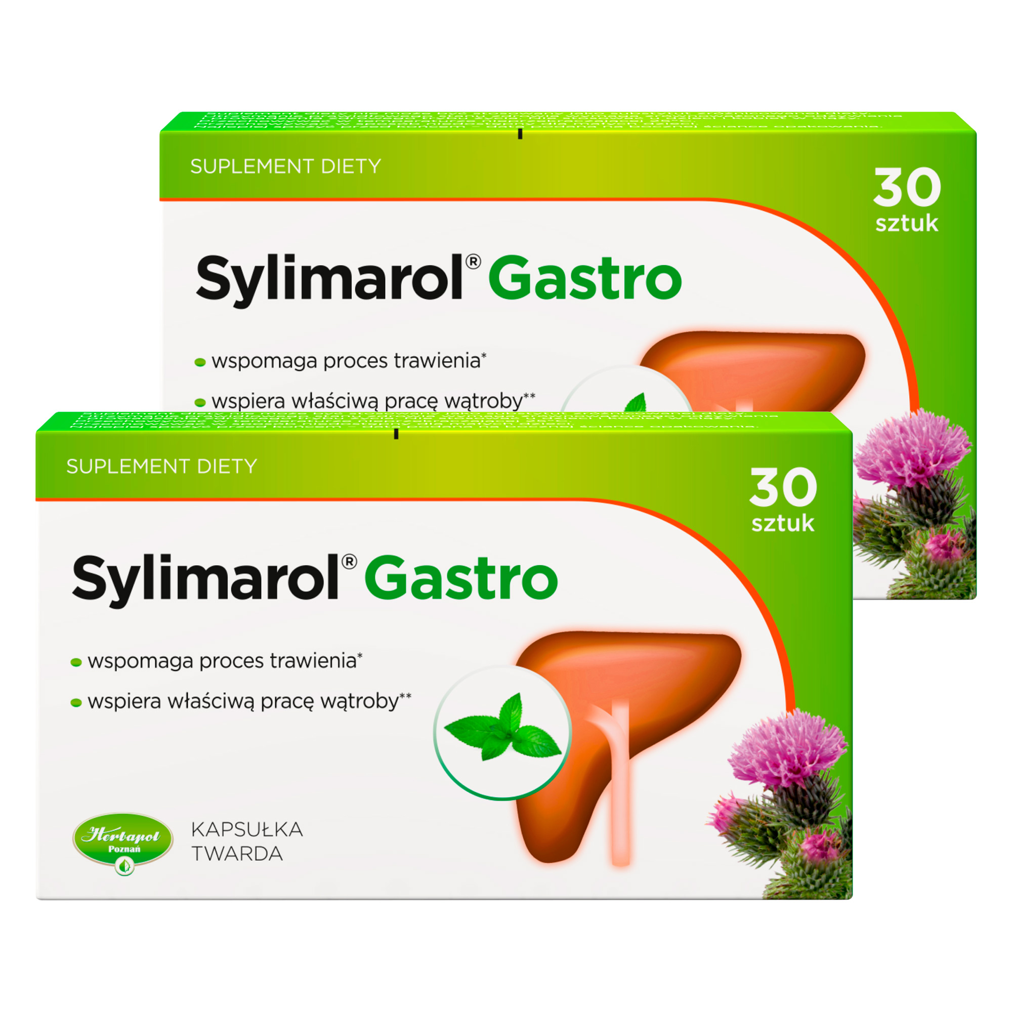 Sylimarol Gastro, 2 x 30 kapsułek twardych zdjęcie