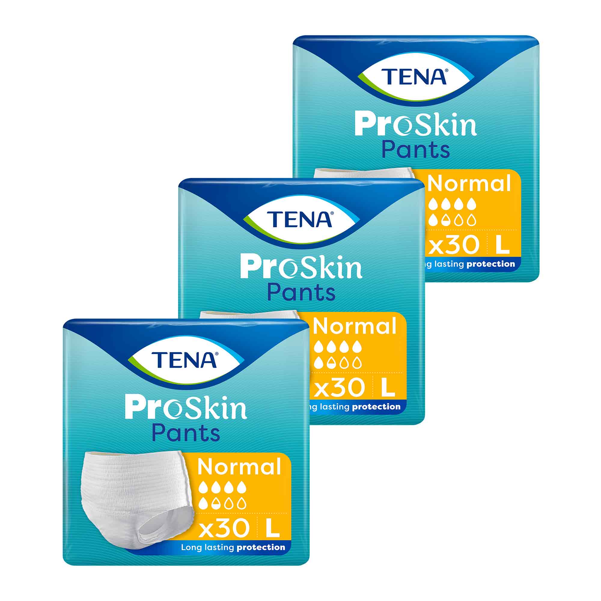 Tena Pants ProSkin Majtki chłonne normal L, 3 x 30 sztuk zdjęcie