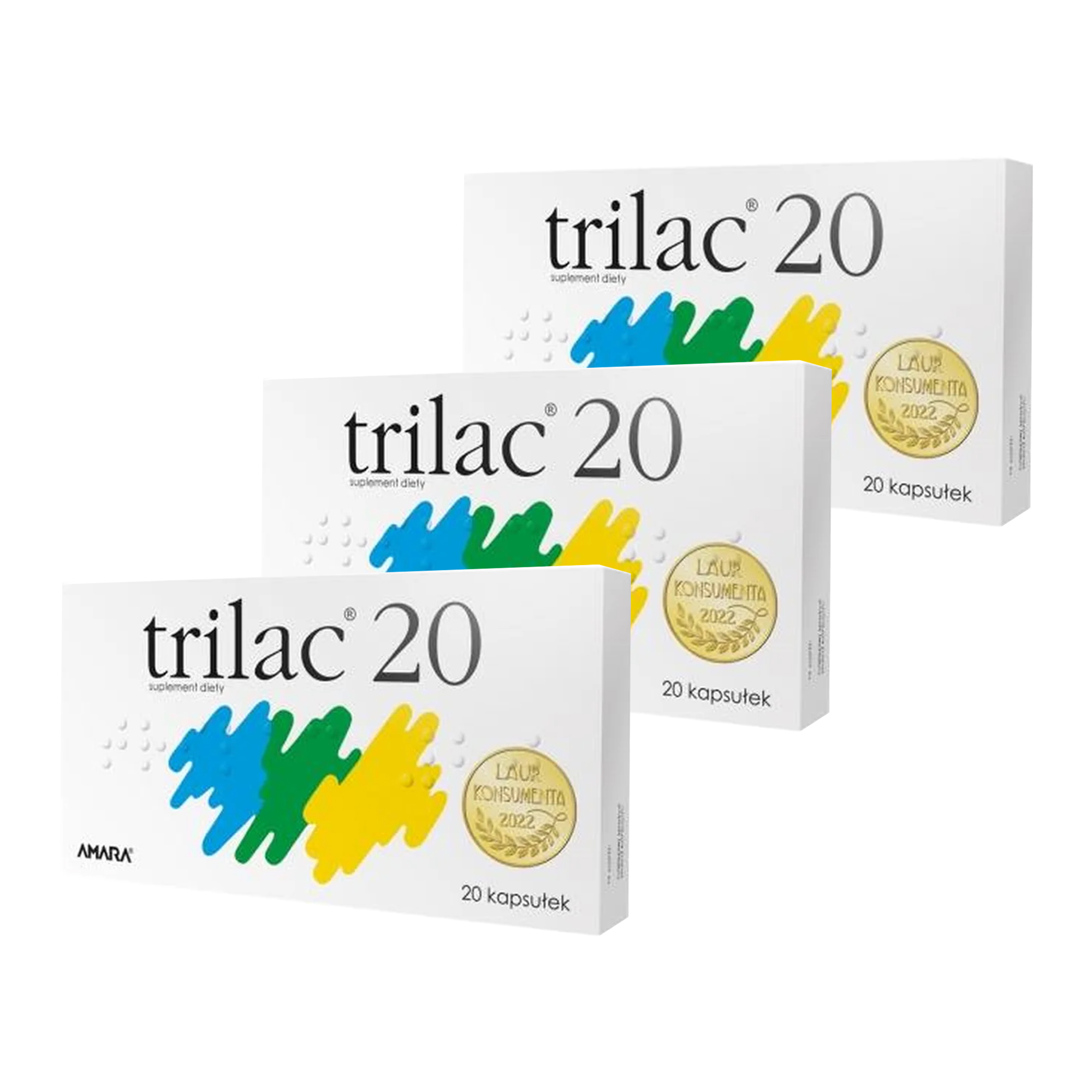 Trilac 20, kapsułki, 3 x 20 sztuk zdjęcie