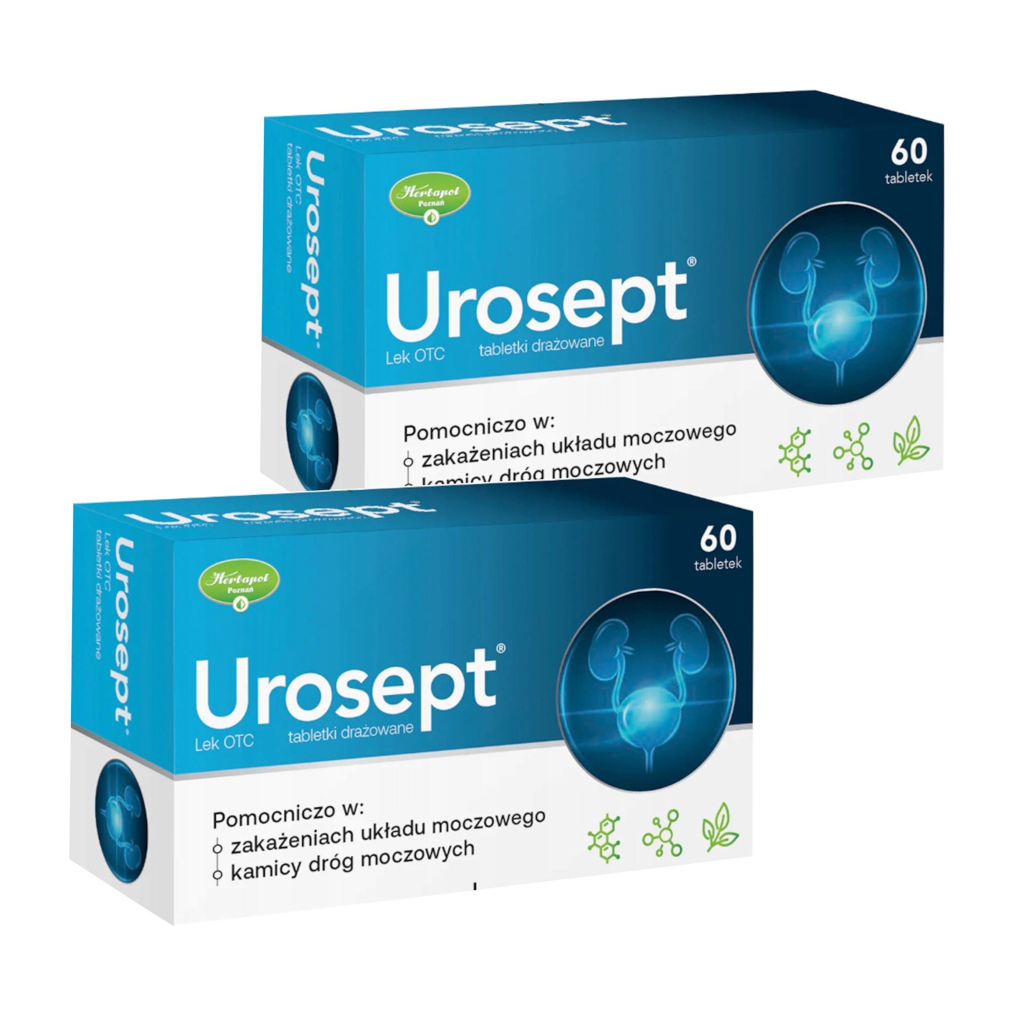 Urosept, tabletki drażowane, 2 x 60 sztuk zdjęcie