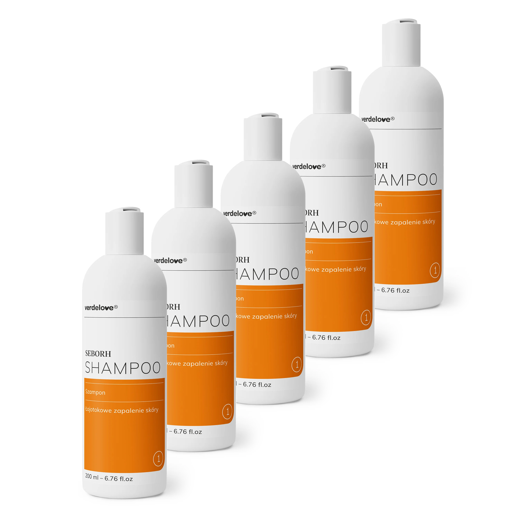 Verdelove Seborh Shampoo, szampon na łojotokowe zapalenie skóry głowy, 5 x 200 ml zdjęcie