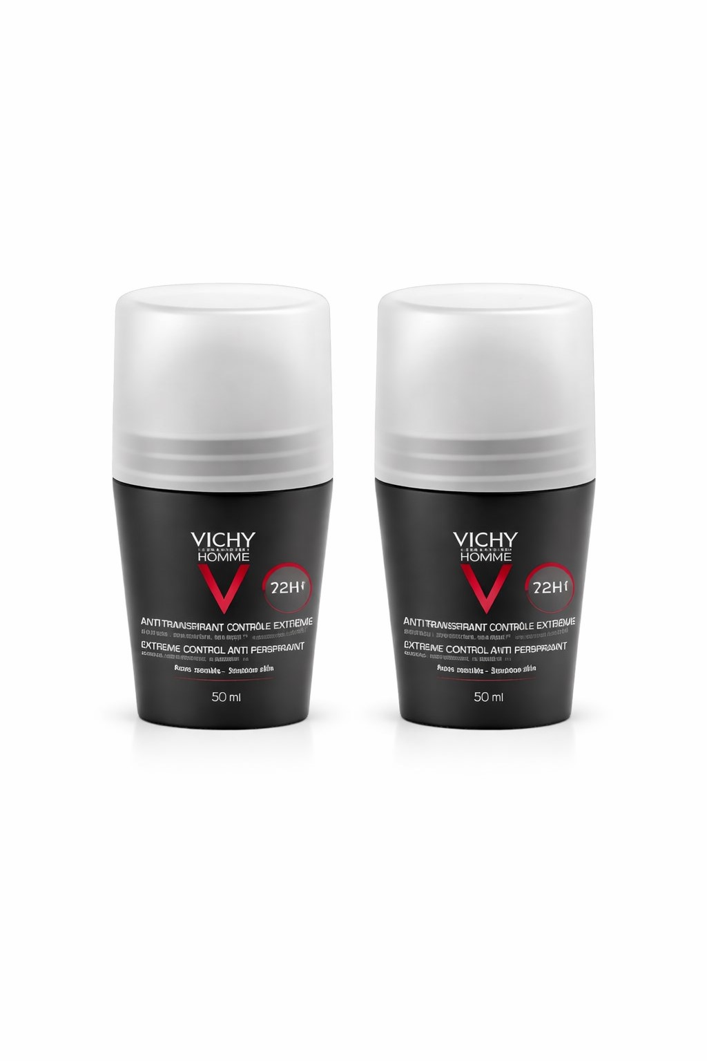 Vichy Homme Antyperspirant w kulce dla mężczyzn, 72 godzinna ochrona przed poceniem, 2 x 50 ml zdjęcie