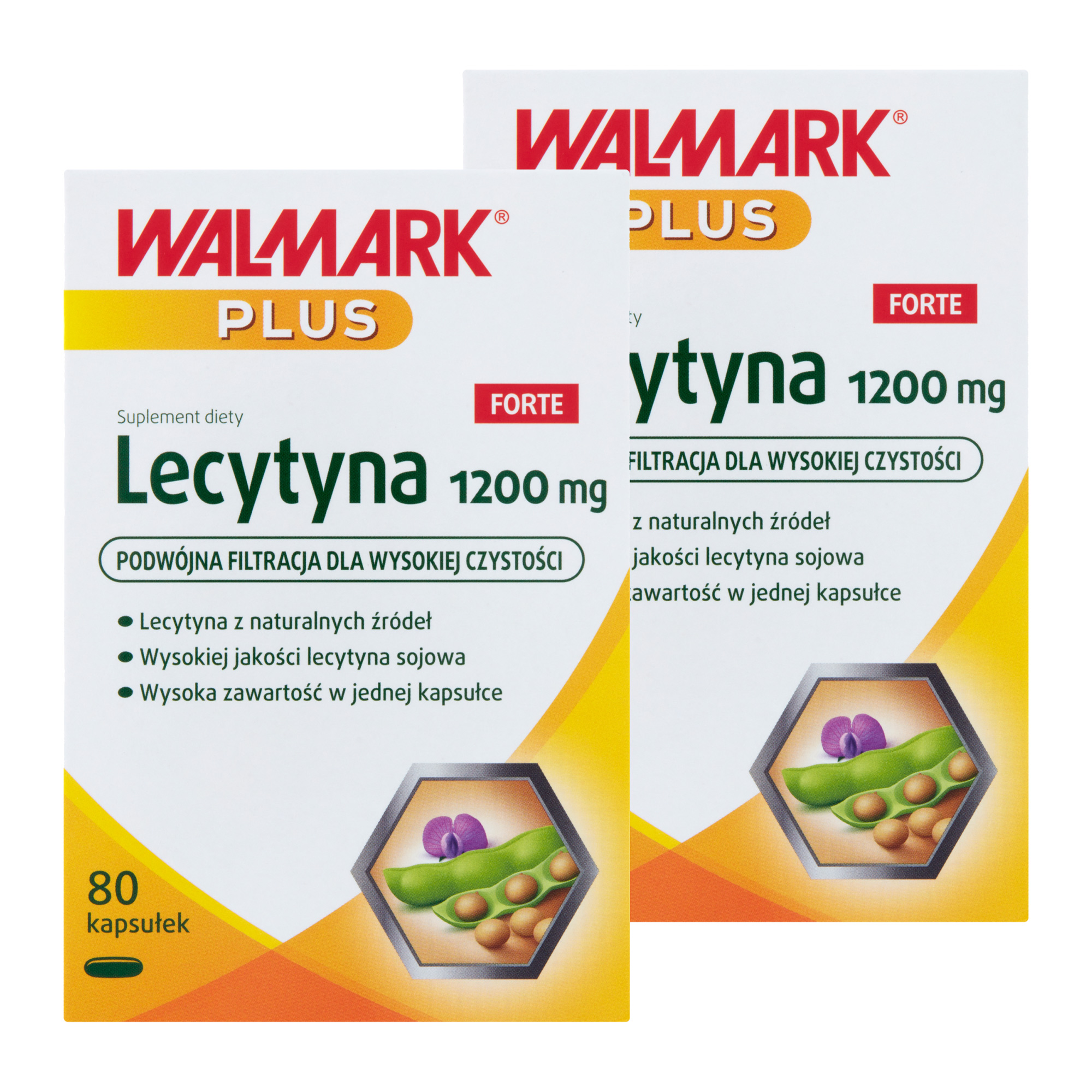 WALMARK PLUS Plus Lecytyna Forte 1200 mg, 2 x 80 kapsułek zdjęcie