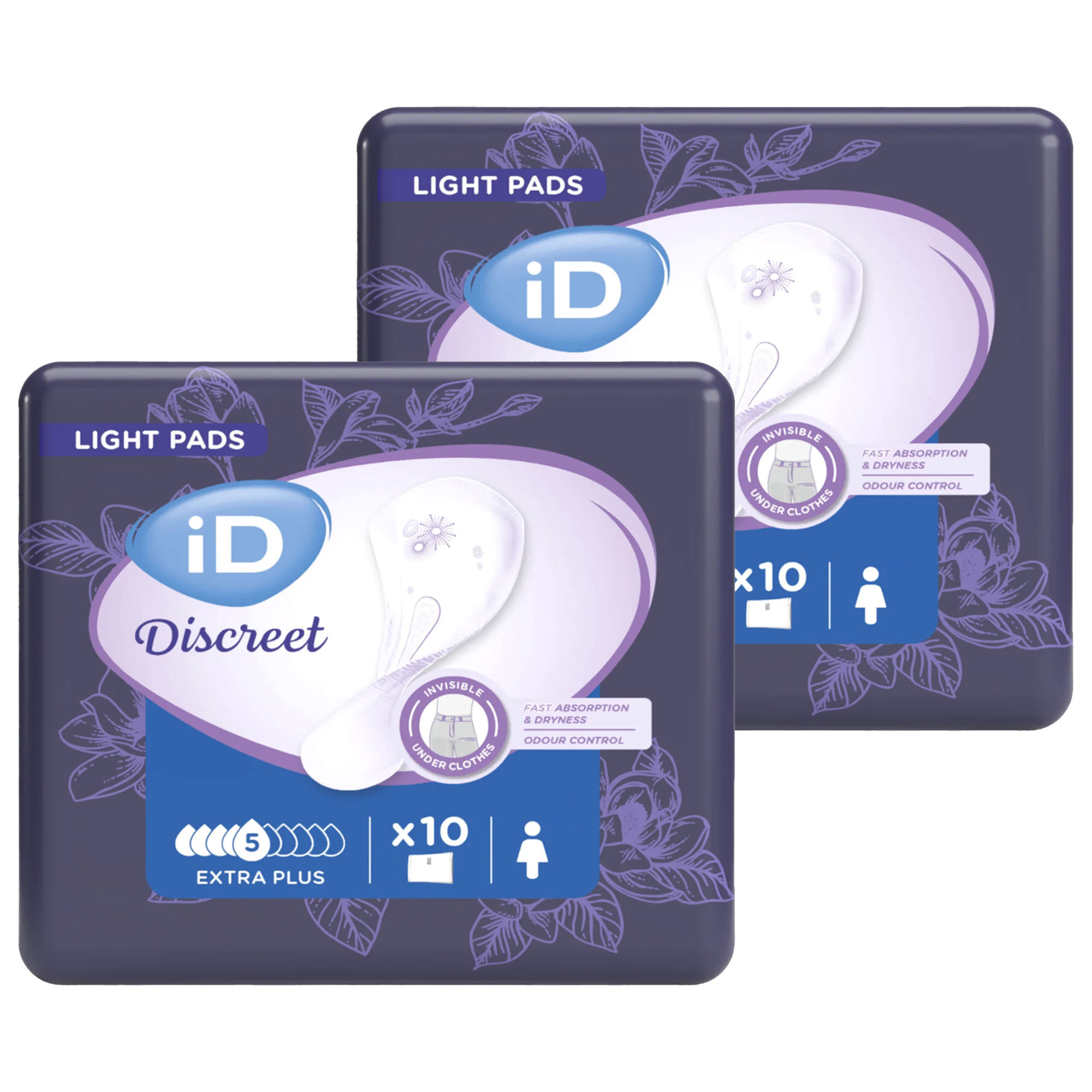 Wkładki urologiczne iD Discreet Extra Plus, 2 x 10 sztuk zdjęcie