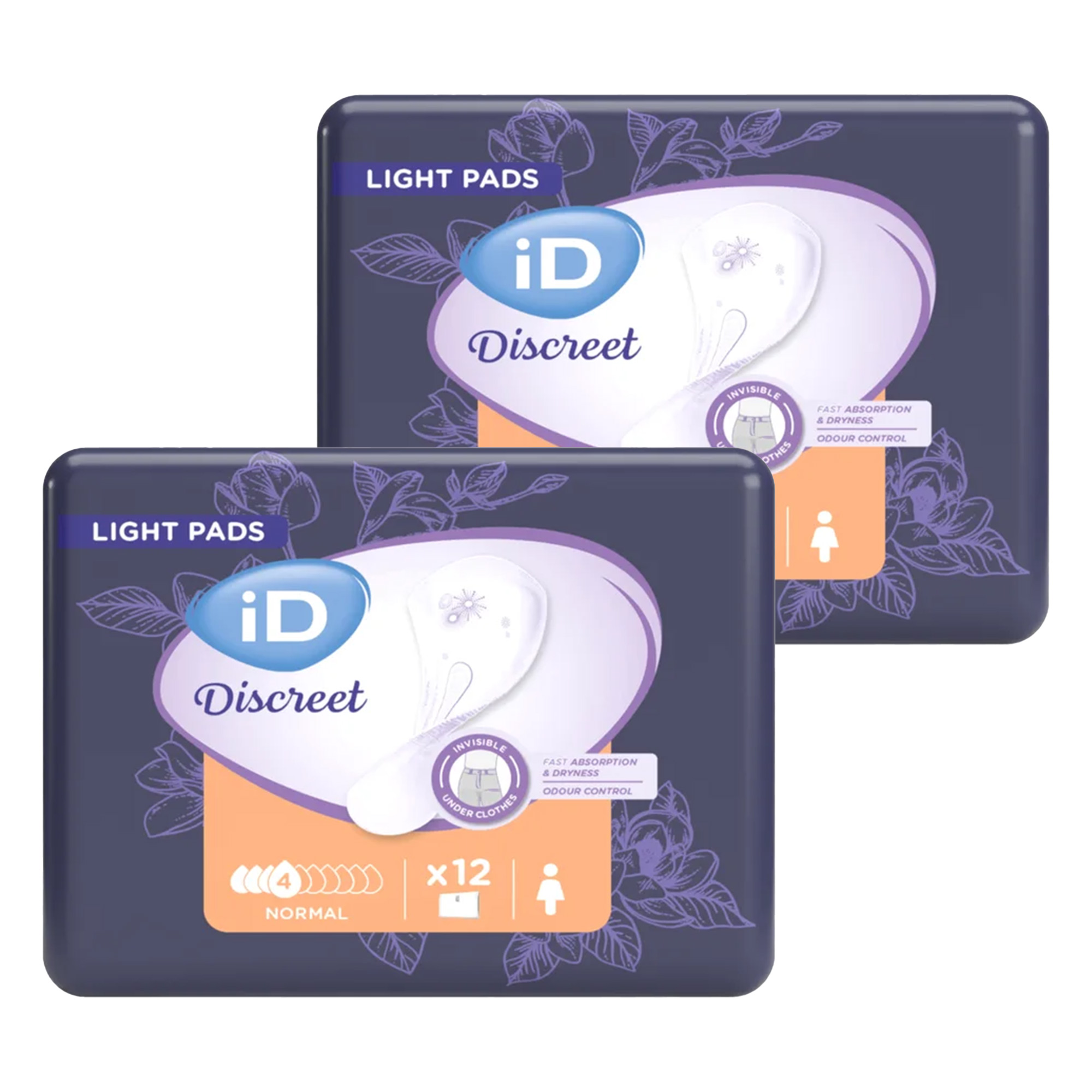 Wkładki urologiczne iD Discreet Normal, 2 x 12 sztuk zdjęcie