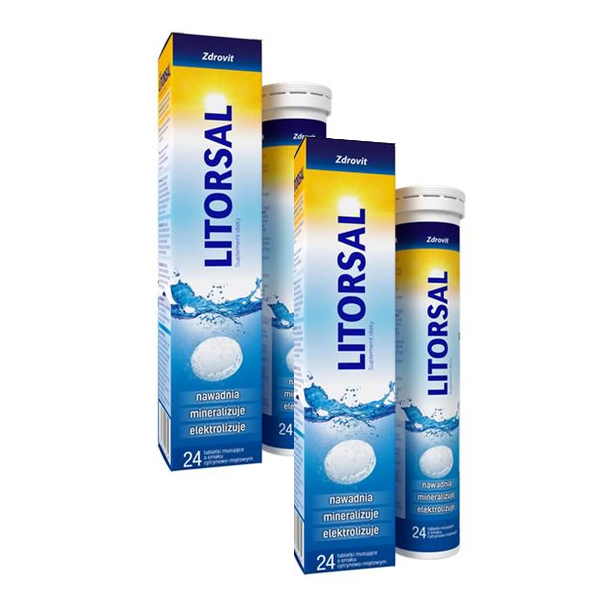 Zdrovit Litorsal, tabletki musujące, 2 x 24 sztuk zdjęcie